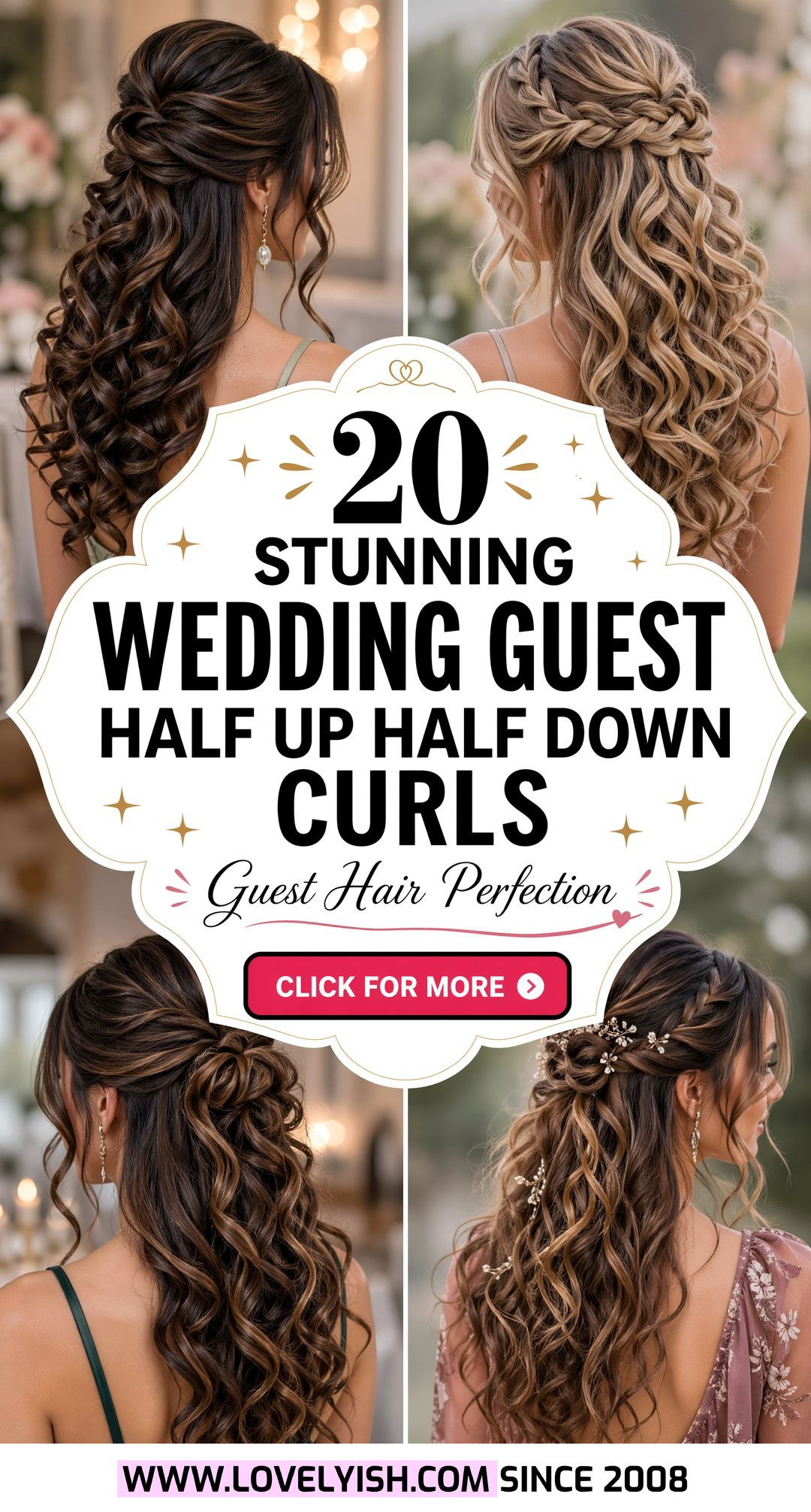20 Stunning Wedding Guest Half Up Half Down Curls Ideas - 20 Stunning Wedding Guest Half Up Half Down Curls Ideas