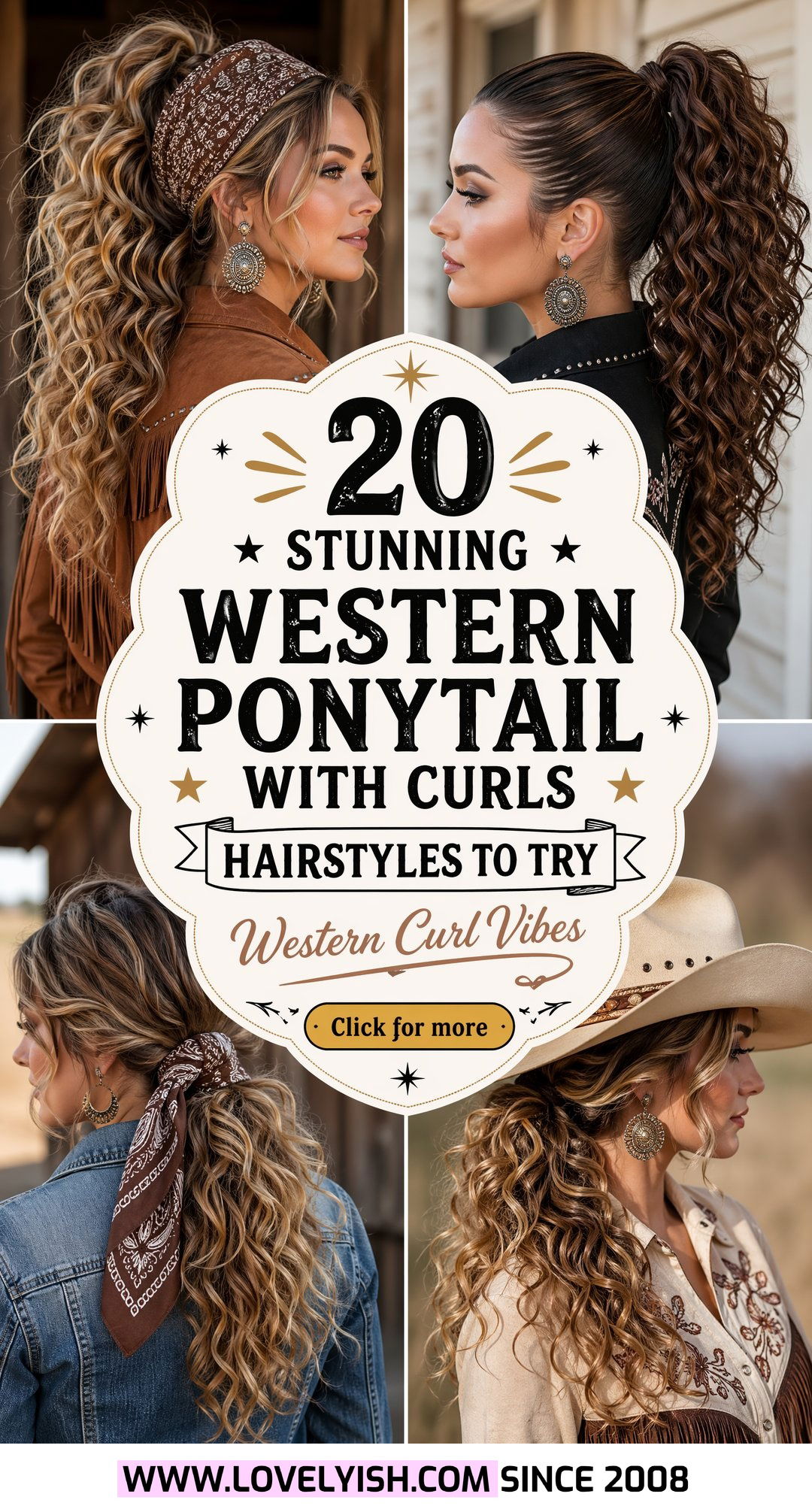 20 Stunning Western Ponytail with Curls Hairstyles to Try - 20 Stunning Western Ponytail with Curls Hairstyles to Try