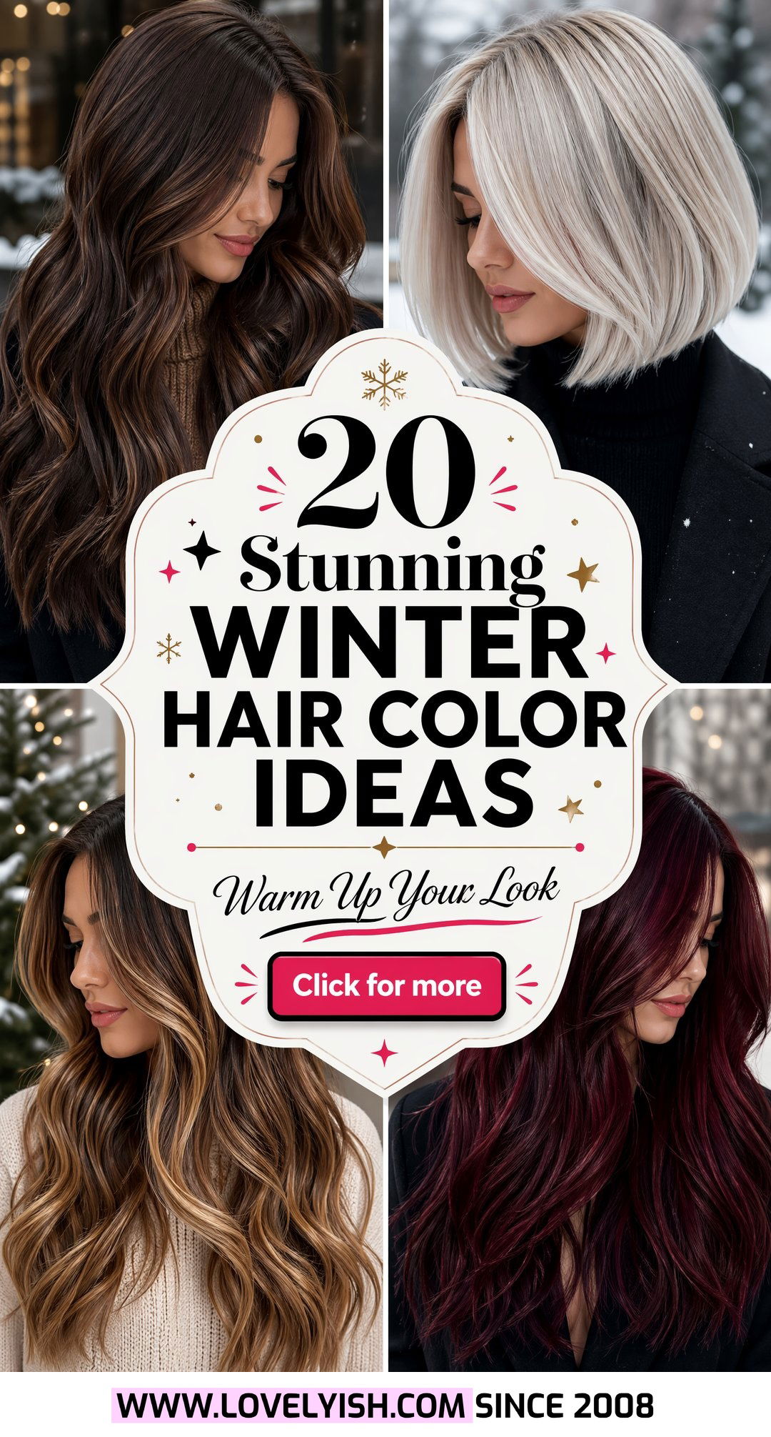 20 Stunning Winter Hair Color Ideas to Warm Up Your Look - 20 Stunning Winter Hair Color Ideas to Warm Up Your Look