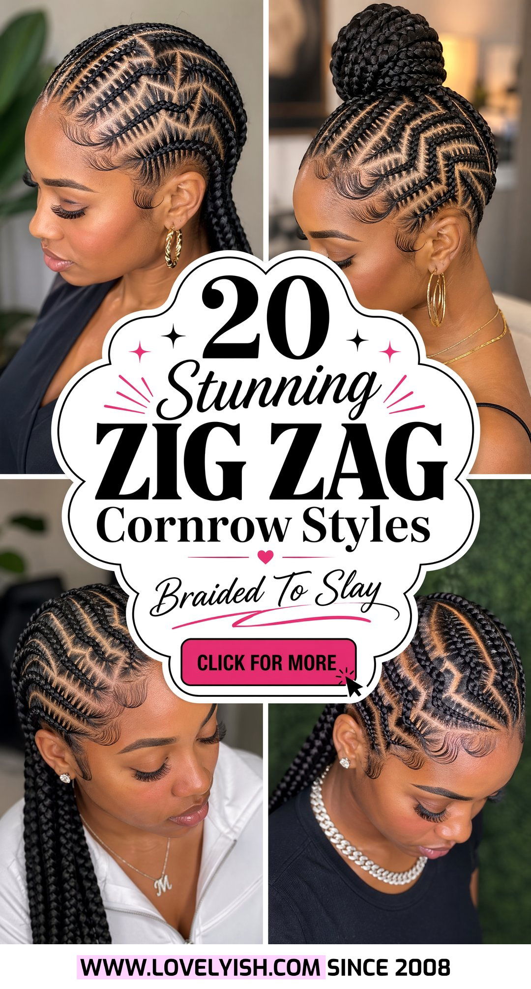 20 Stunning Zig Zag Cornrow Styles to Elevate Your Look - 20 Stunning Zig Zag Cornrow Styles to Elevate Your Look
