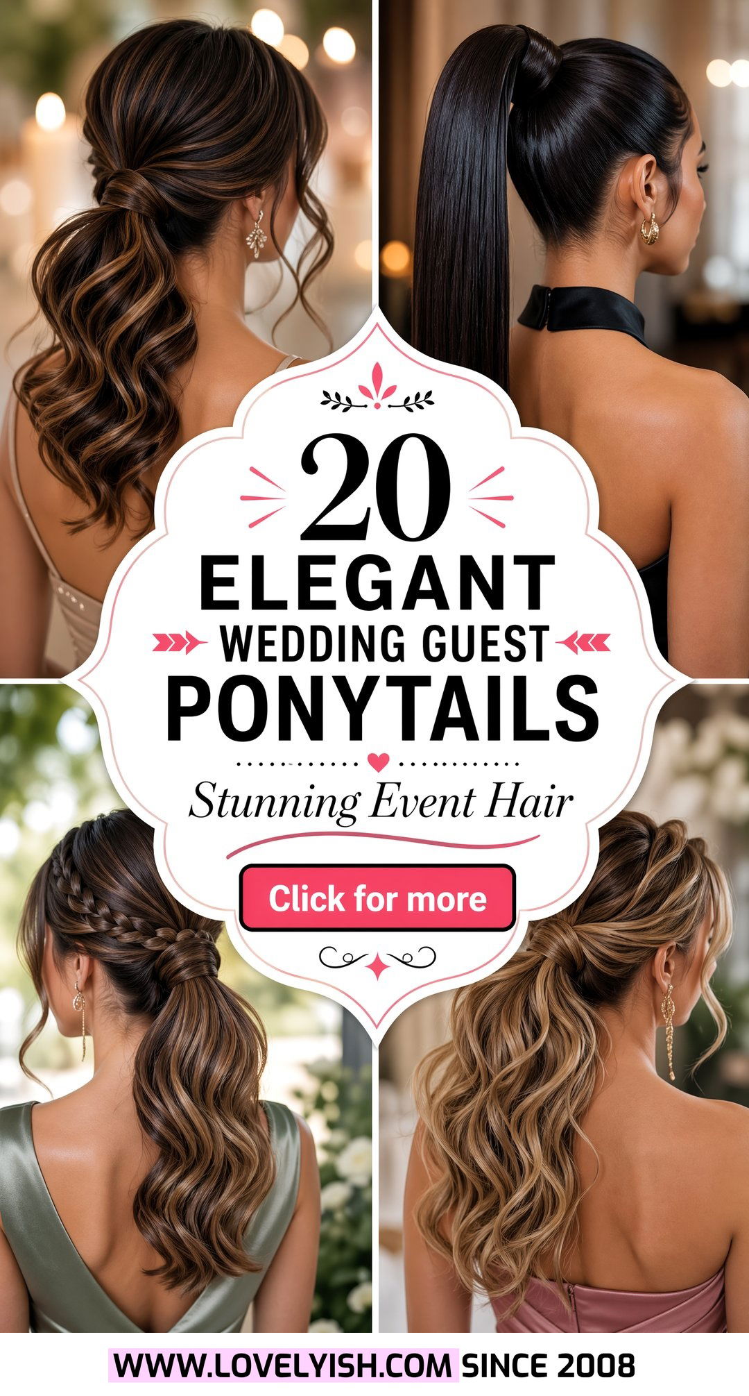 20 Stunning and Elegant Wedding Guest Ponytail Ideas to Try - 20 Stunning and Elegant Wedding Guest Ponytail Ideas to Try