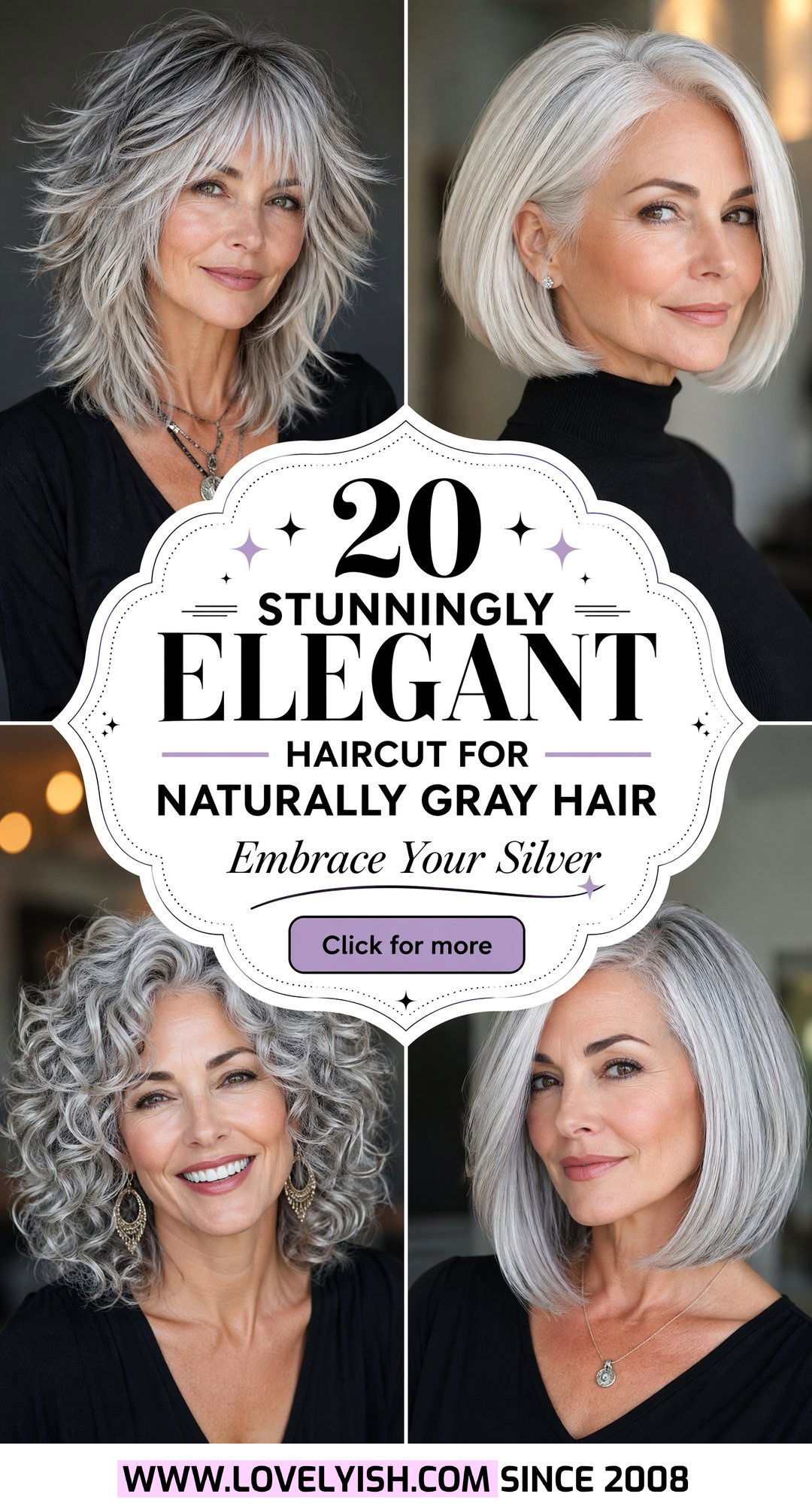 20 Stunningly Elegant Haircut for Naturally Gray Hair - 20 Stunningly Elegant Haircut for Naturally Gray Hair