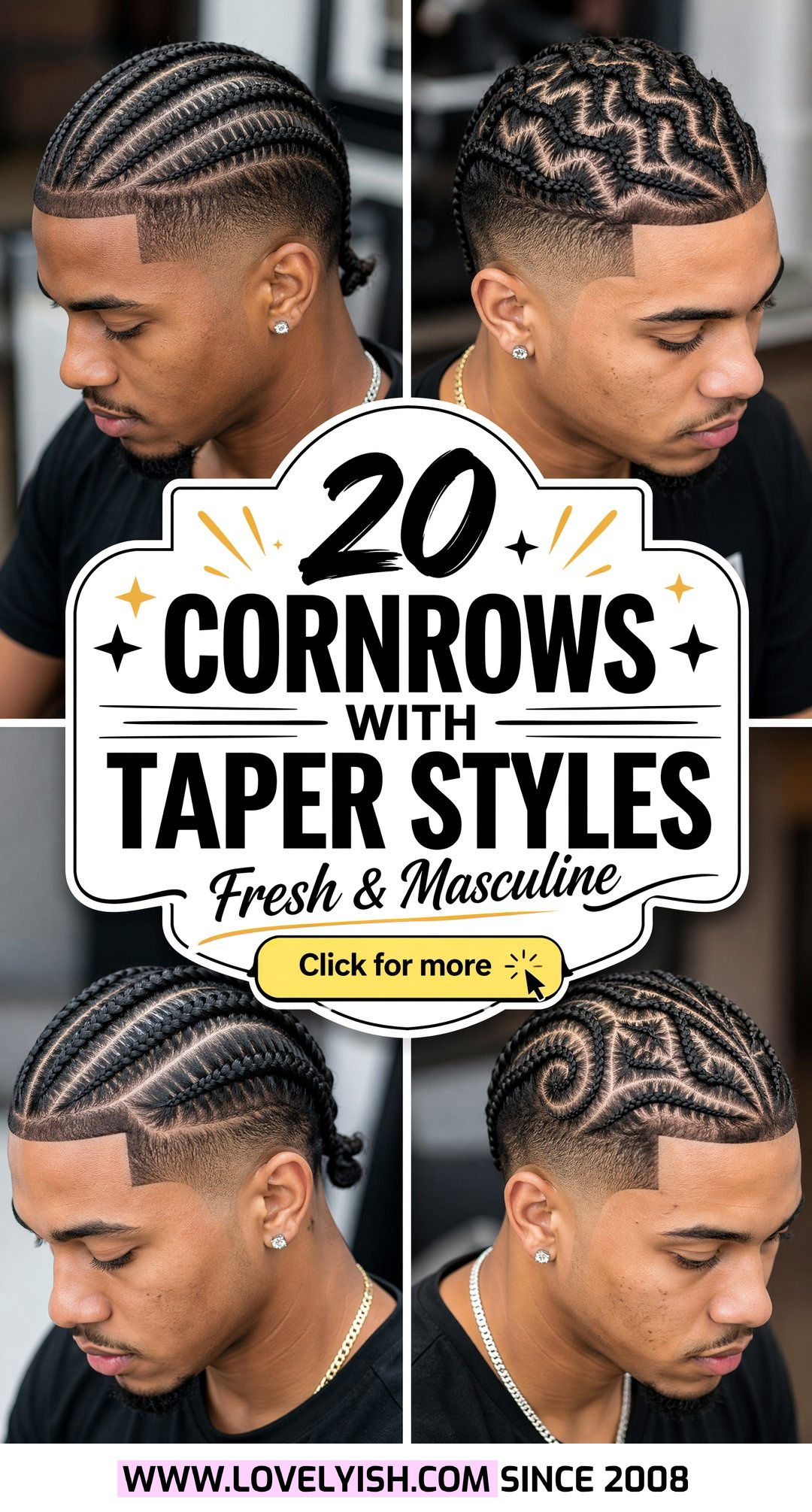 20 Stylish Cornrows With Taper For Men To Rock Right Now - 20 Stylish Cornrows With Taper For Men To Rock Right Now