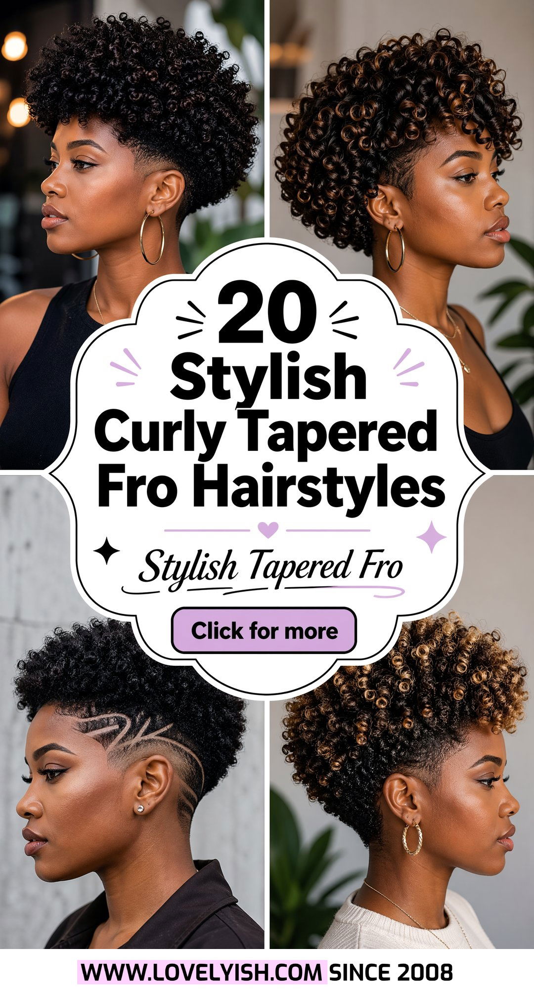 20 Stylish Curly Tapered Fro Hairstyle Ideas to Try Now - 20 Stylish Curly Tapered Fro Hairstyle Ideas to Try Now