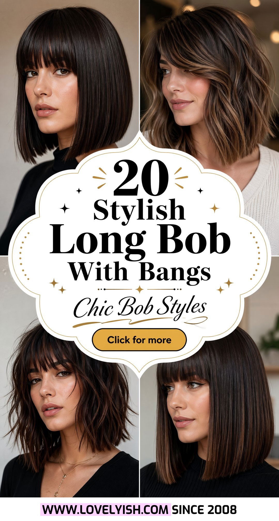 20 Stylish Long Bob With Bangs Flattering Looks to Try Now - 20 Stylish Long Bob With Bangs: Flattering Looks to Try Now
