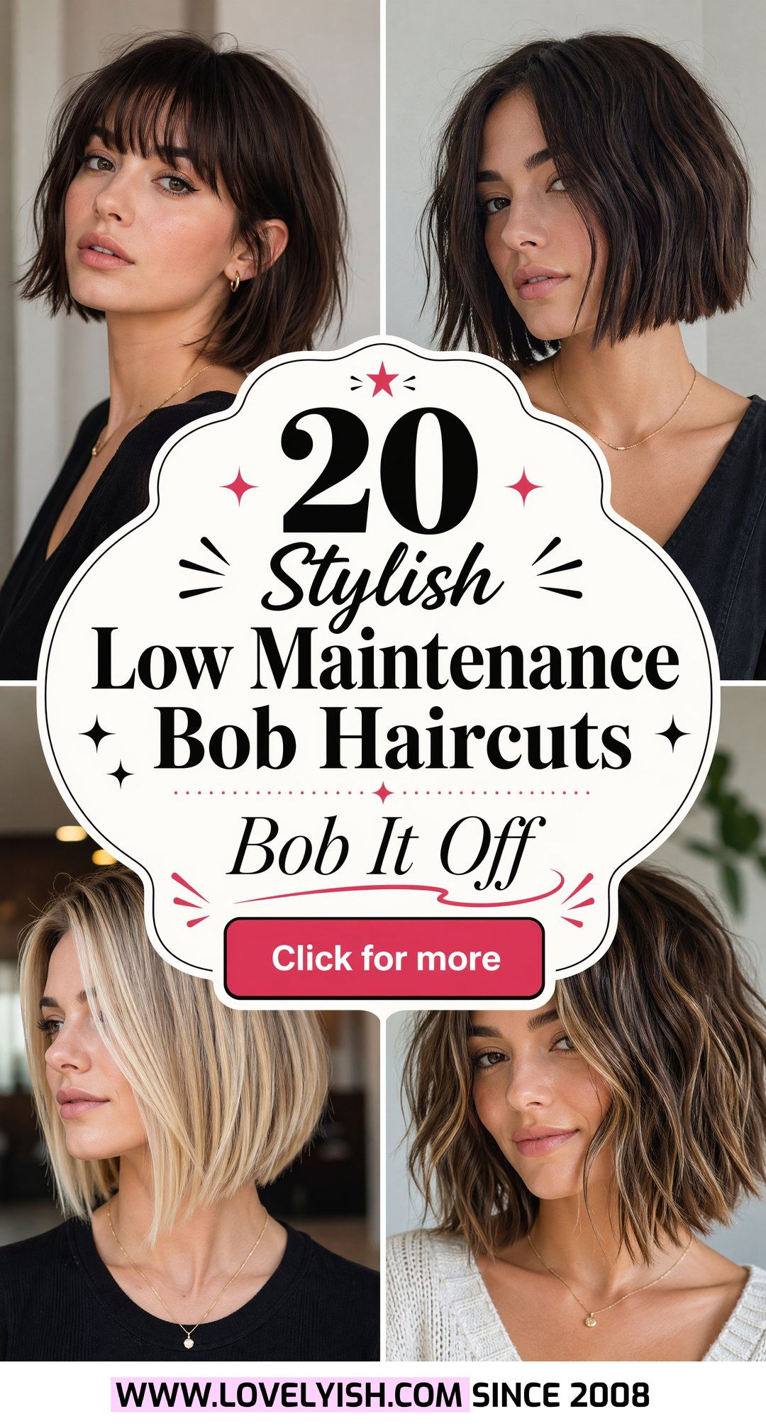 20 Stylish Low Maintenance Bob Haircut Ideas for Any Face - 20 Stylish Low Maintenance Bob Haircut Ideas for Any Face