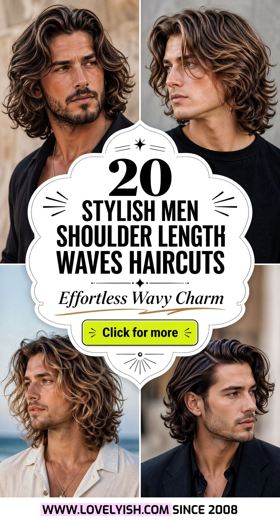 20 Stylish Men Shoulder Length Waves Haircut Ideas For You - 20 Stylish Men Shoulder Length Waves Haircut Ideas For You