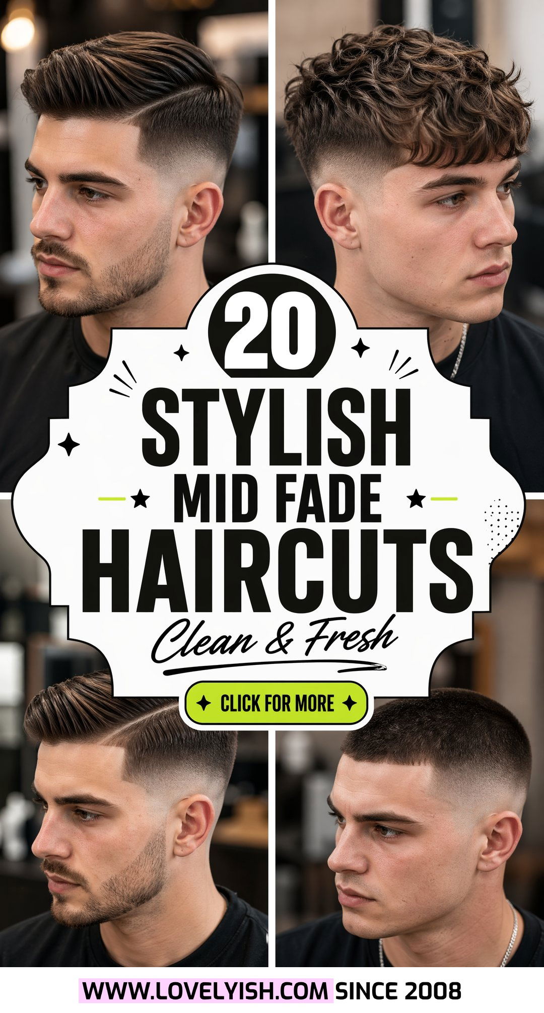 20 Stylish Mid Fade Haircut Ideas for a Clean Fresh Look - 20 Stylish Mid Fade Haircut Ideas for a Clean, Fresh Look