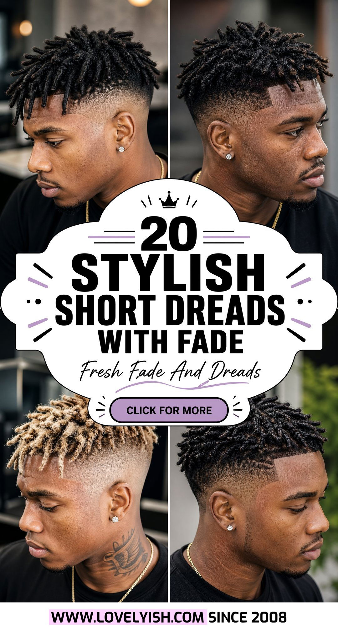 20 Stylish Short Dreads With Fade for Men to Rock Right Now - 20 Stylish Short Dreads With Fade for Men to Rock Right Now
