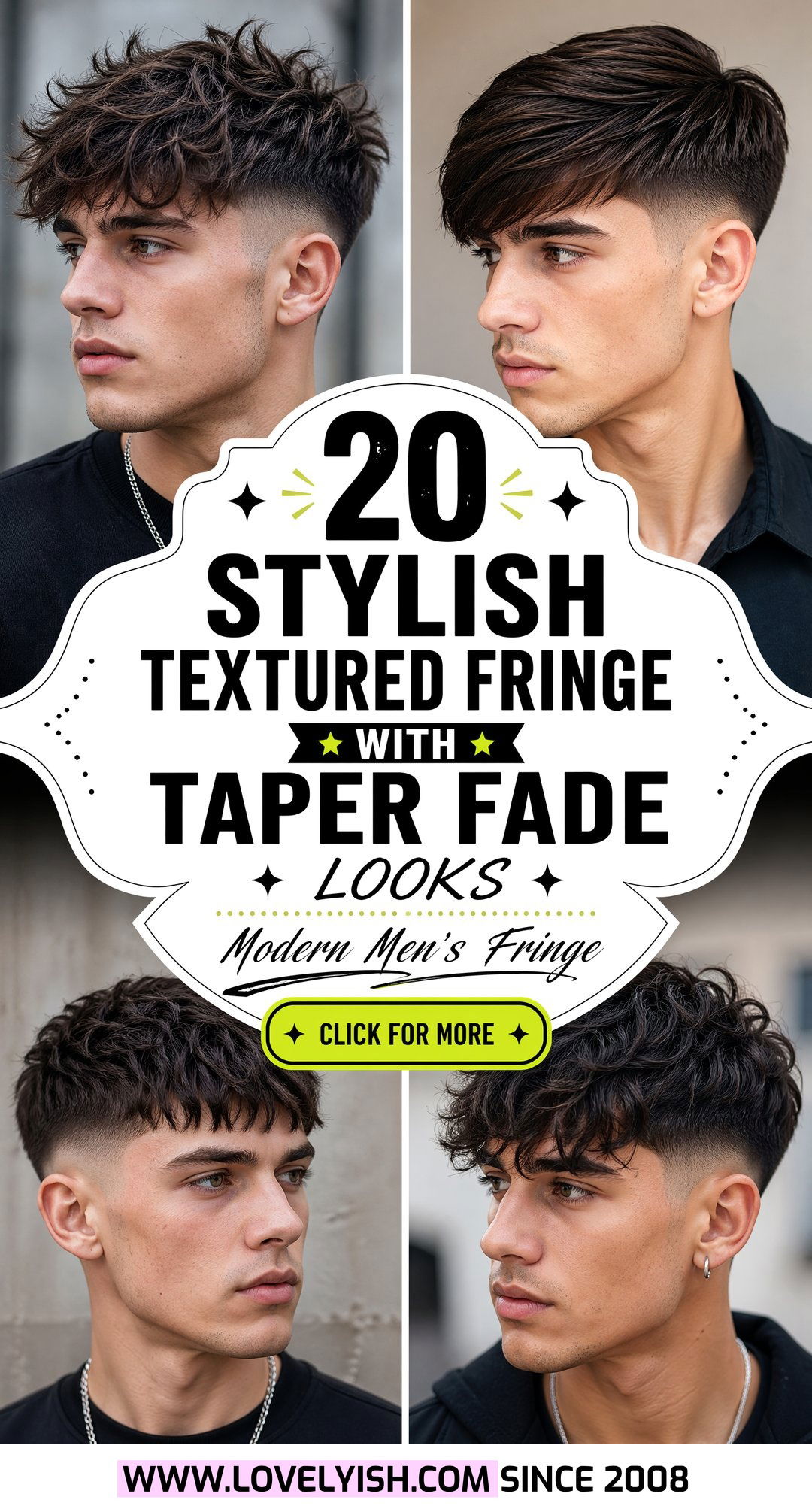20 Stylish Textured Fringe with Taper Fade Looks for Men - 20 Stylish Textured Fringe with Taper Fade Looks for Men