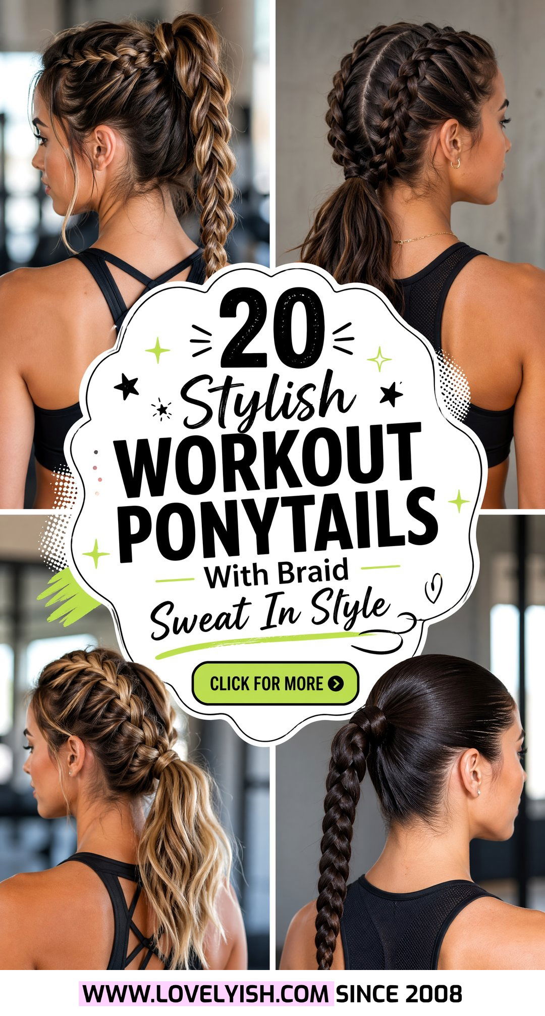 20 Stylish Workout Ponytail With Braid Ideas for the Gym - 20 Stylish Workout Ponytail With Braid Ideas for the Gym