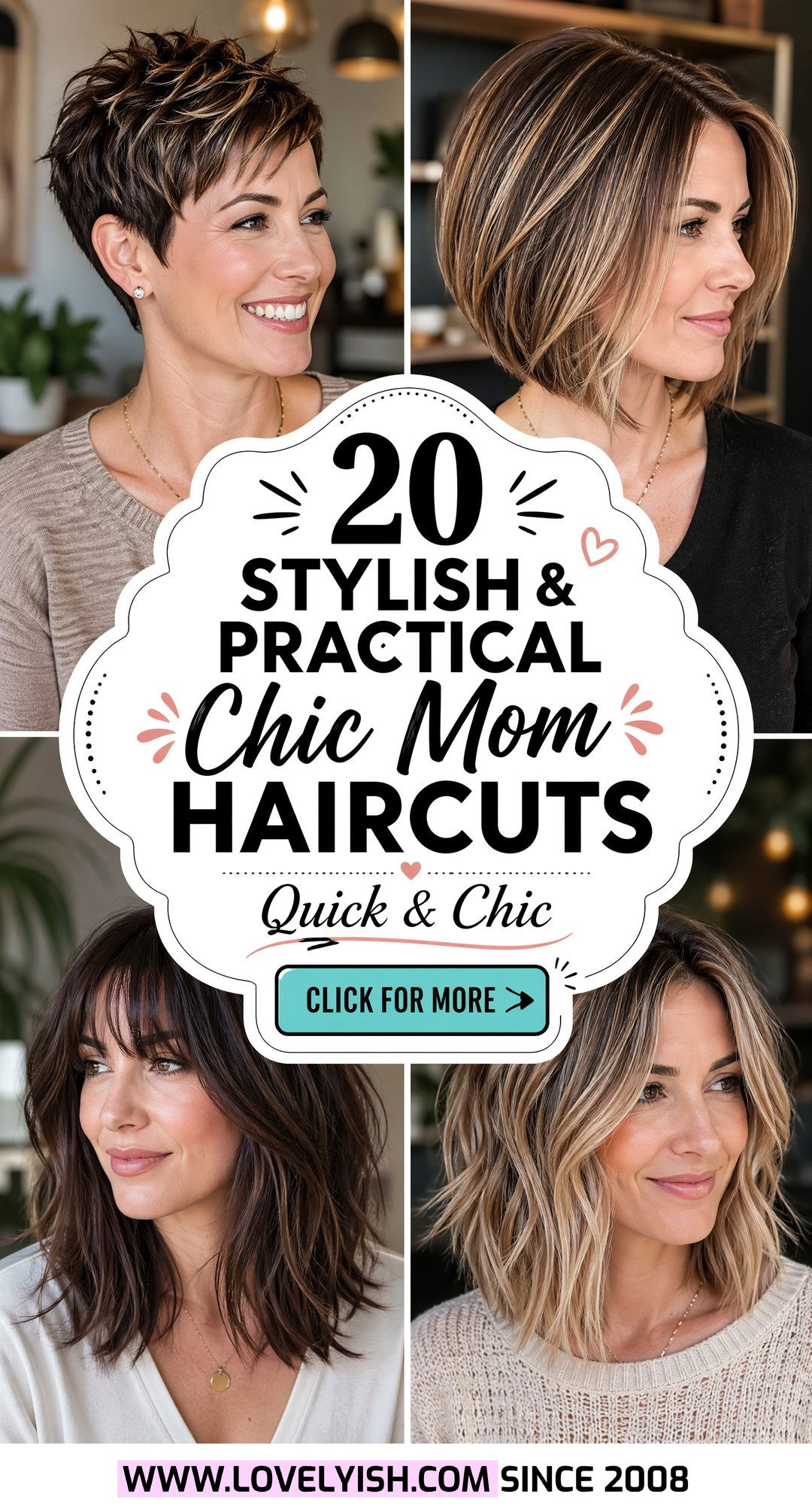 20 Stylish and Practical Chic Mom Haircut Ideas for Busy Moms - 20 Stylish & Practical Chic Mom Haircut Ideas for Busy Moms