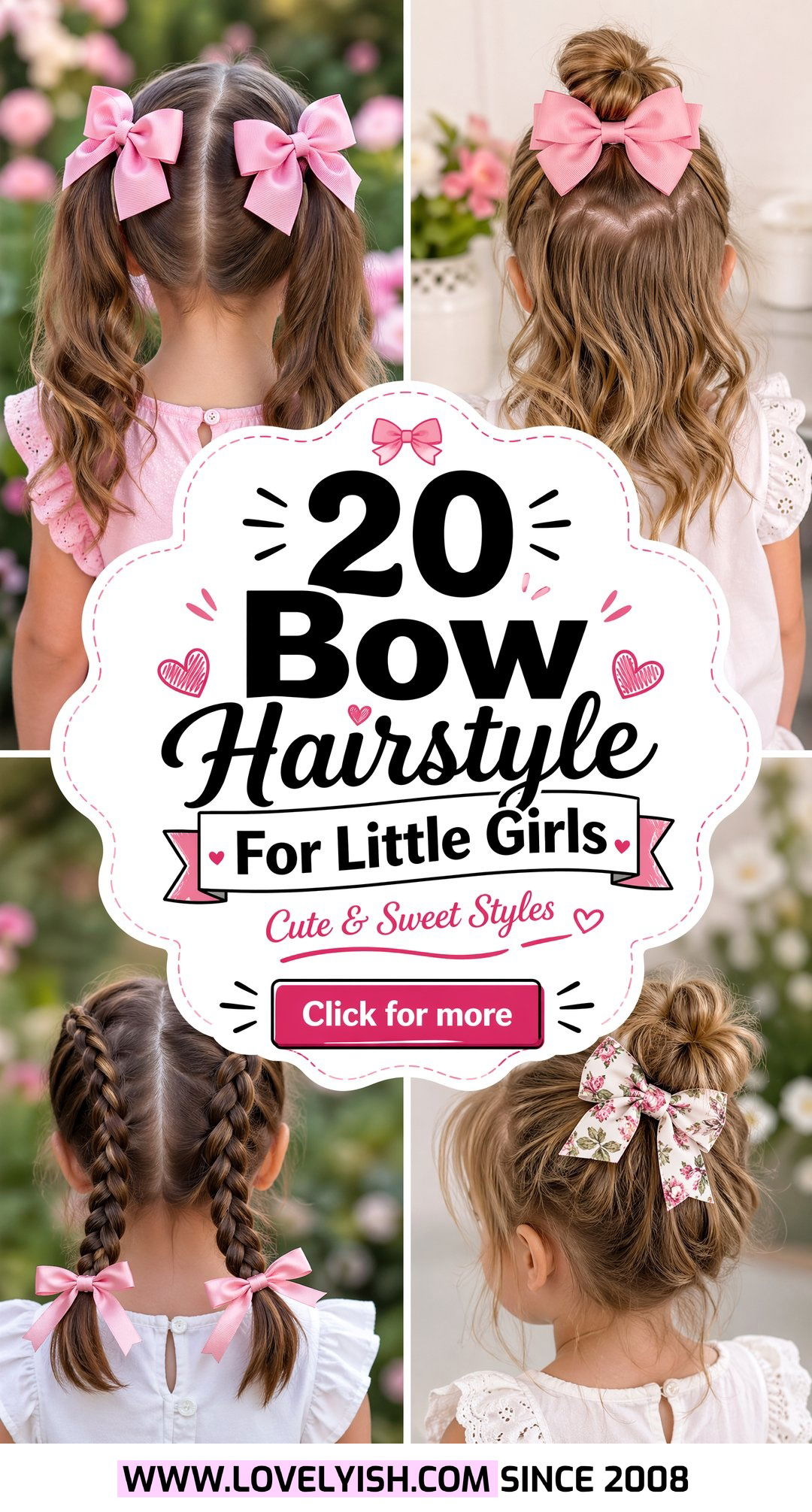 20 Sweet Bow Hairstyle For Little Girls You Must Try Now - 20 Sweet Bow Hairstyle For Little Girls You Must Try Now