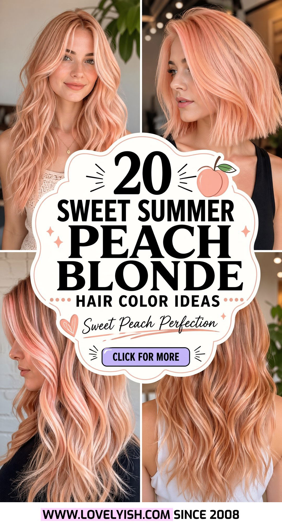 20 Sweet Summer Peach Blonde Hair Color Ideas to Try Now - 20 Sweet Summer Peach Blonde Hair Color Ideas to Try Now