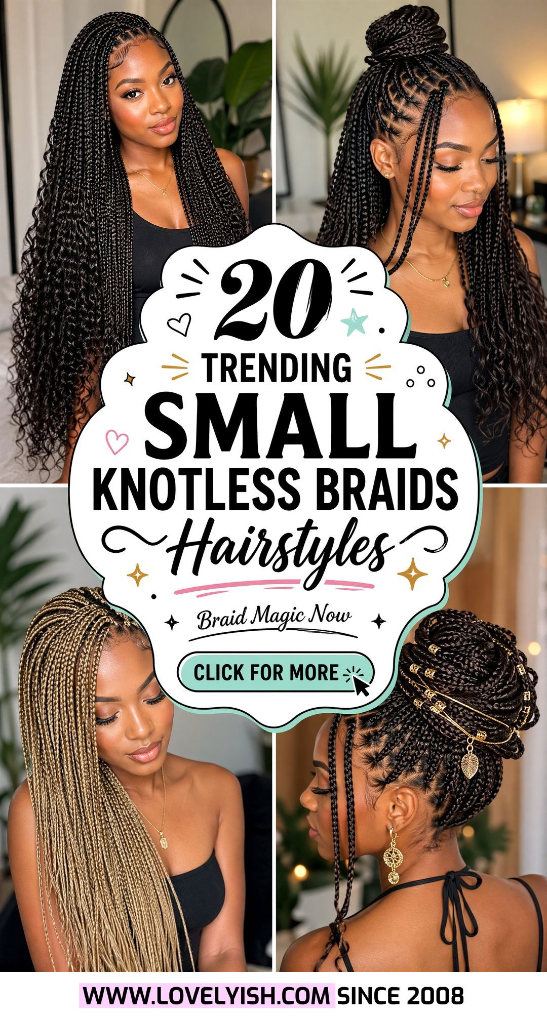 20 Trending Small Knotless Braids Hairstyles You Need to Try - 20 Trending Small Knotless Braids Hairstyles You Need to Try