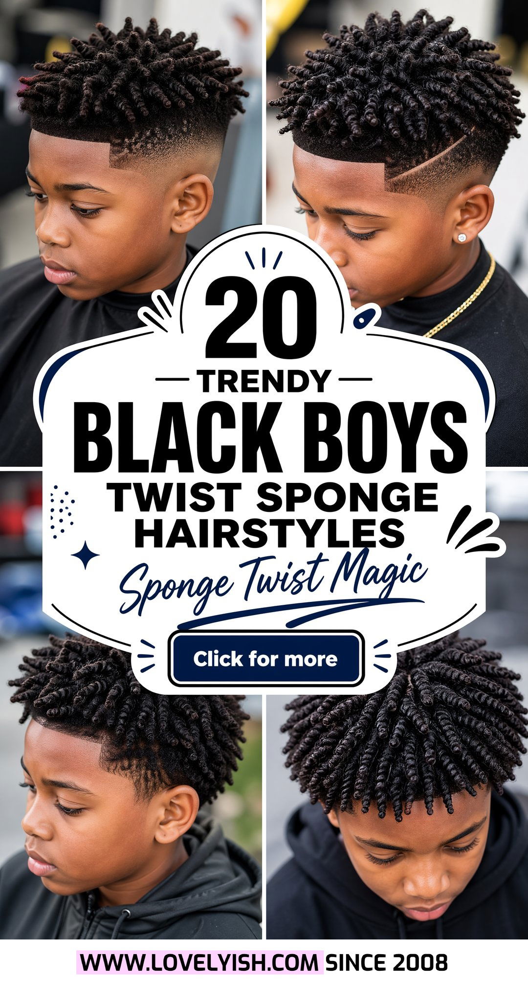 20 Trendy Black Boys Twist Sponge Hairstyles To Try Right Now - 20 Trendy Black Boys Twist Sponge Hairstyles To Try Right Now
