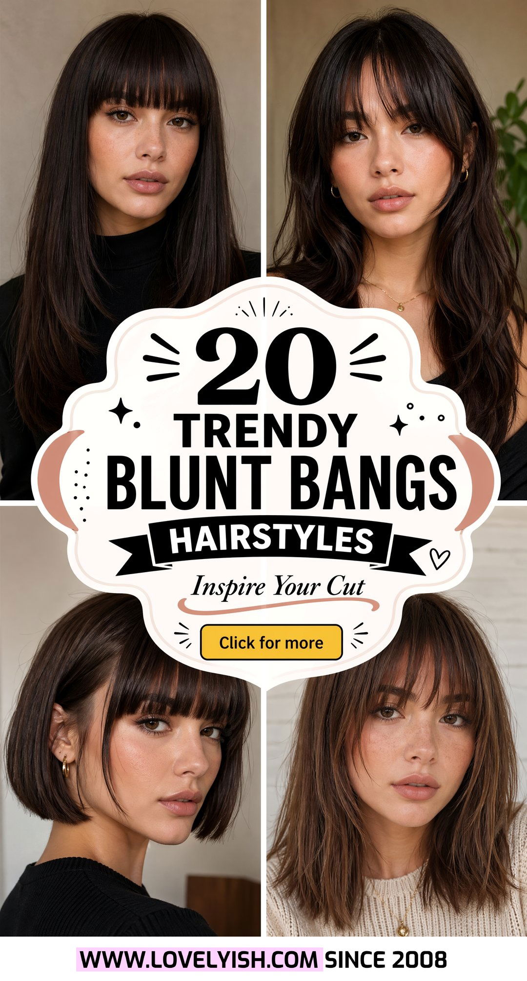 20 Trendy Blunt Bangs Hairstyles to Inspire Your Next Cut - 20 Trendy Blunt Bangs Hairstyles to Inspire Your Next Cut