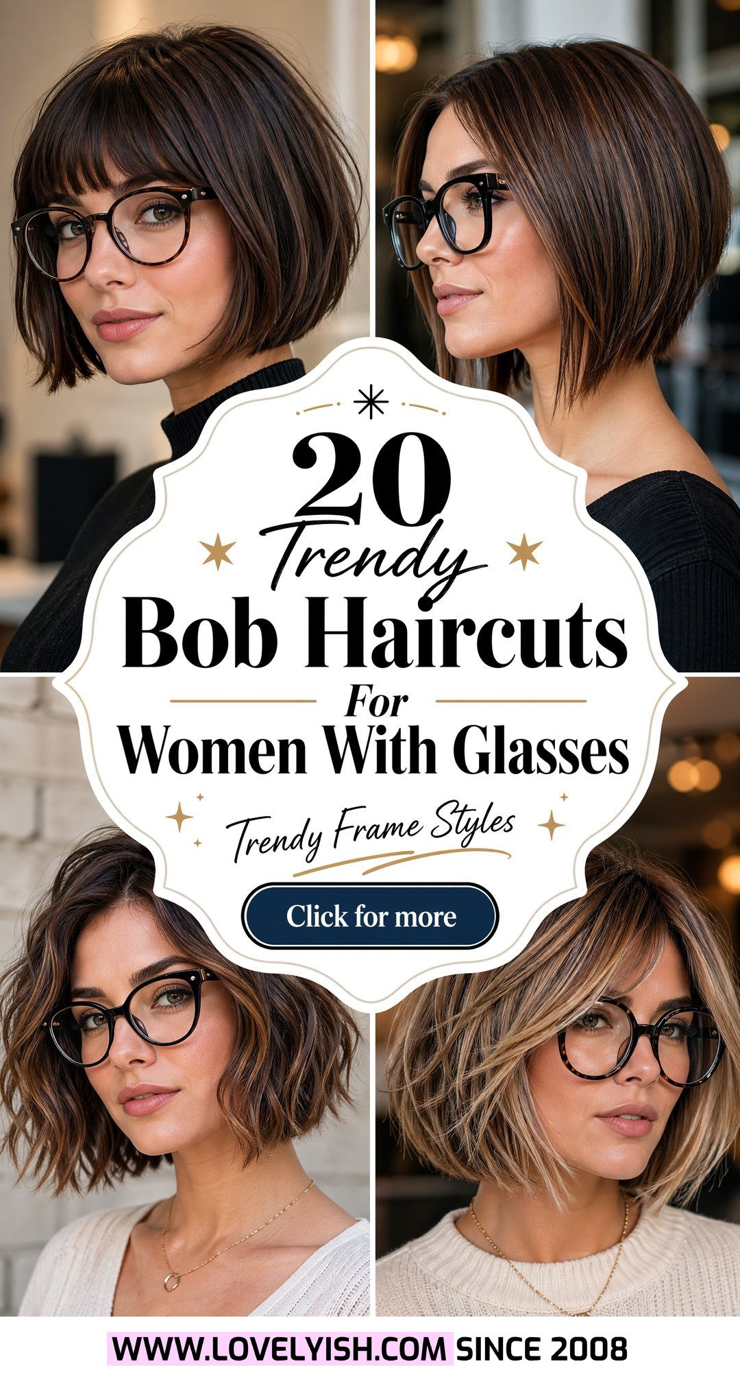 20 Trendy Bob Haircuts For Women With Glasses To Try This Year - 20 Trendy Bob Haircuts For Women With Glasses To Try This Year