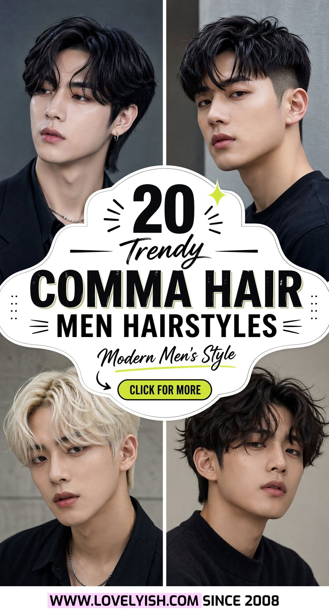 20 Trendy Comma Hair Men Hairstyle Ideas for a Modern Look - 20 Trendy Comma Hair Men Hairstyle Ideas for a Modern Look