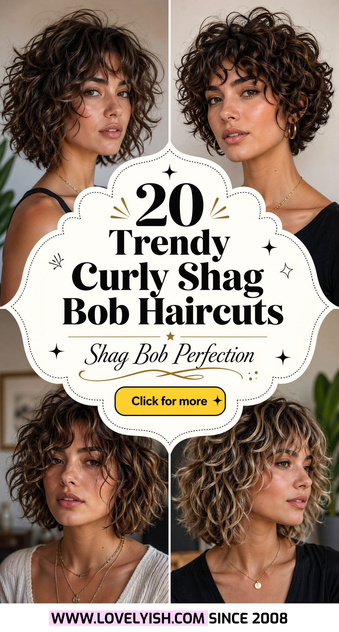 20 Trendy Curly Shag Bob Haircut Ideas for Your Next Look - 20 Trendy Curly Shag Bob Haircut Ideas for Your Next Look