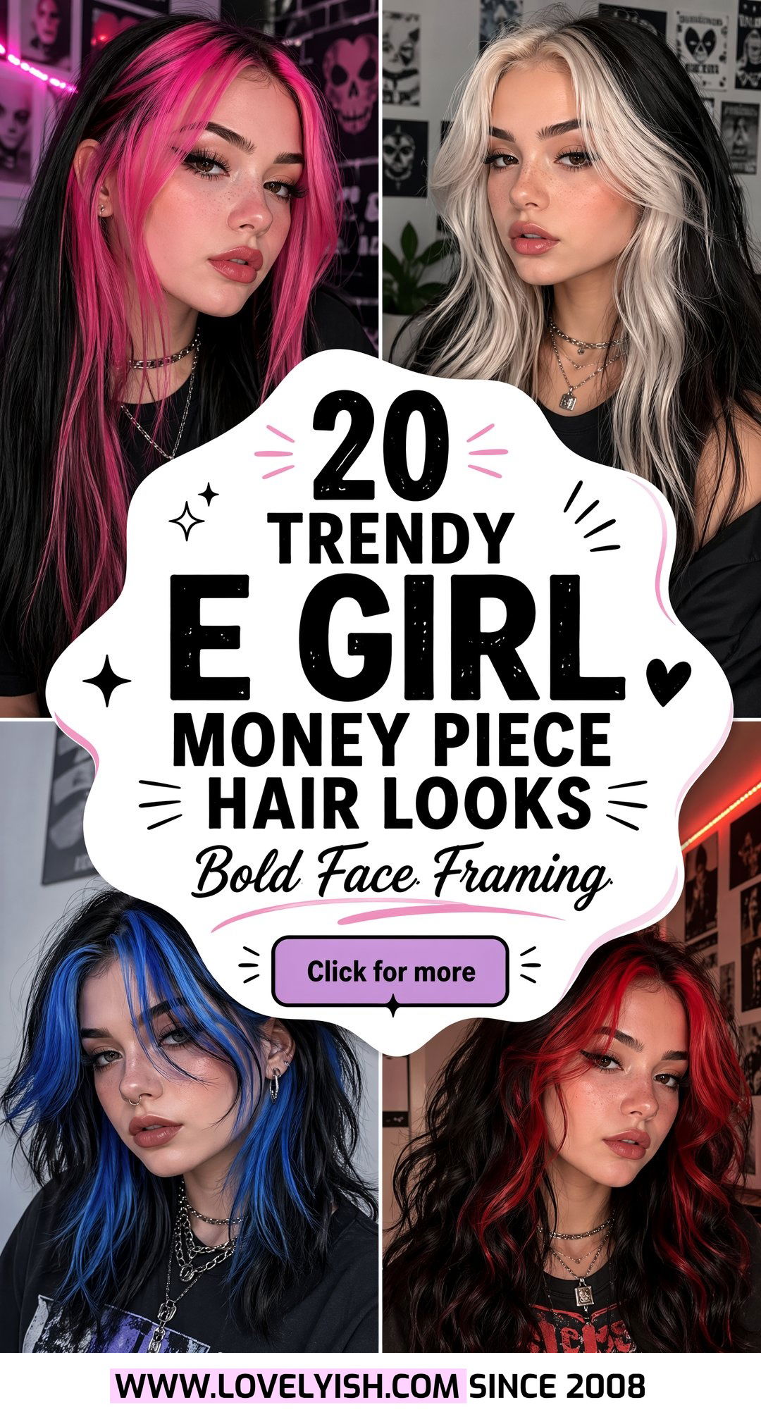 20 Trendy E Girl Money Piece Hair Looks to Try Right Now - 20 Trendy E Girl Money Piece Hair Looks to Try Right Now