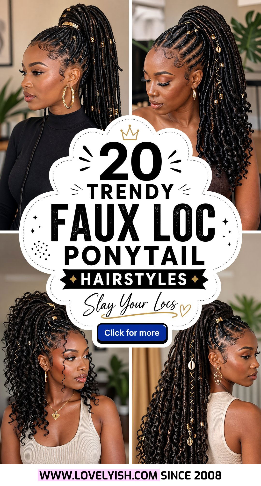 20 Trendy Faux Loc Ponytail Hairstyles to Rock This Year - 20 Trendy Faux Loc Ponytail Hairstyles to Rock This Year