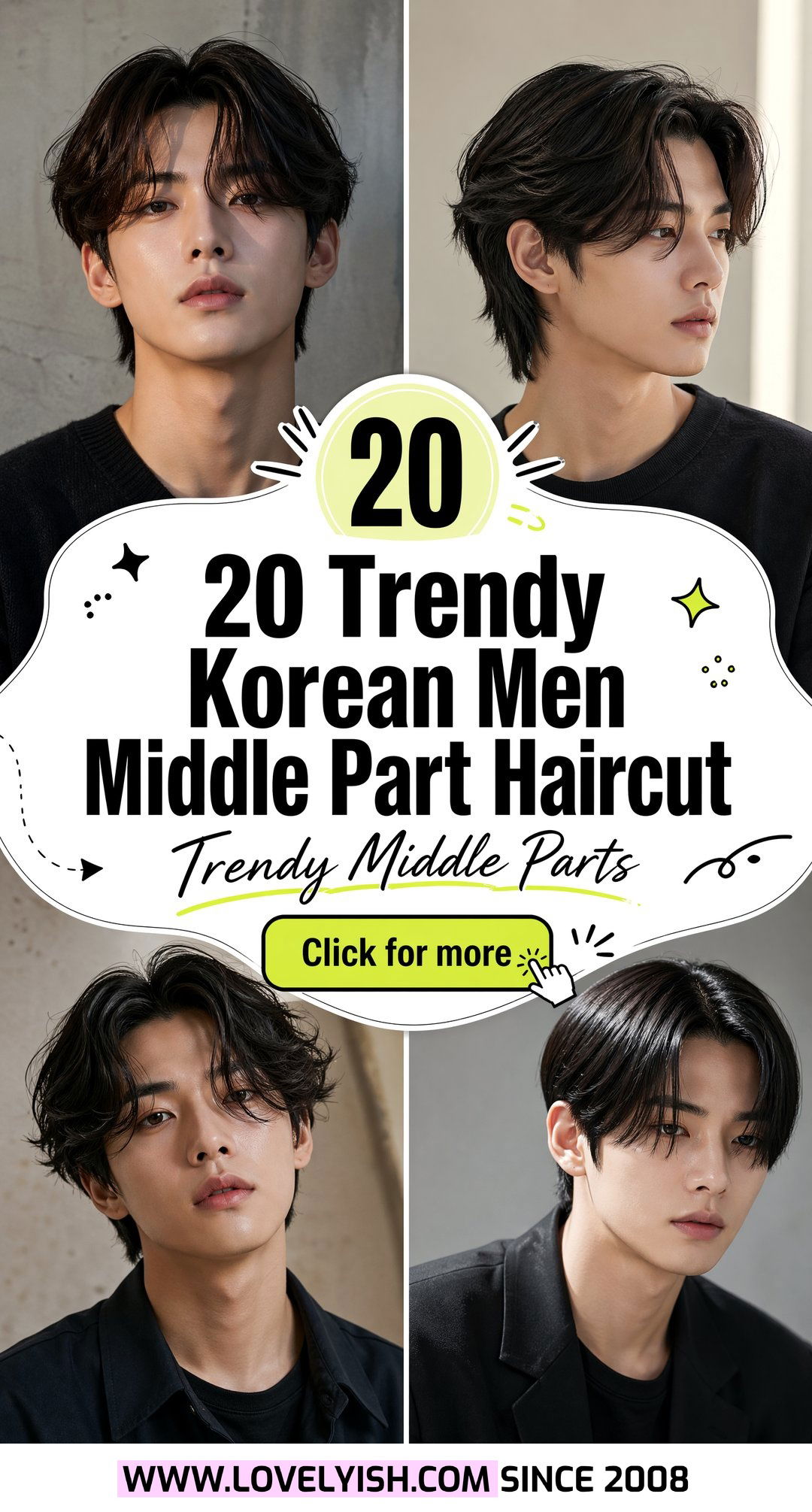20 Trendy Korean Men Middle Part Haircut Looks To Try Now - 20 Trendy Korean Men Middle Part Haircut Looks To Try Now