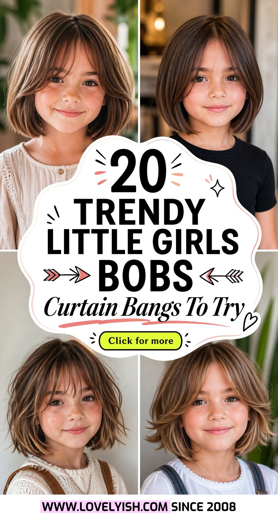 20 Trendy Little Girls Bob With Curtain Bangs Styles To Try - 20 Trendy Little Girls Bob With Curtain Bangs Styles To Try