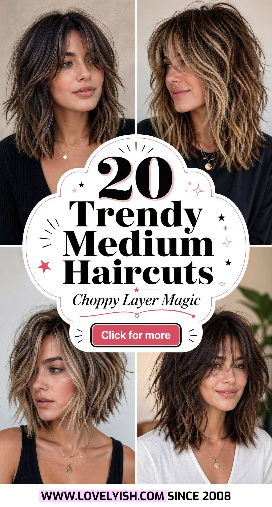20 Trendy Medium Haircut Ideas With Choppy Layers To Try - 20 Trendy Medium Haircut Ideas With Choppy Layers To Try