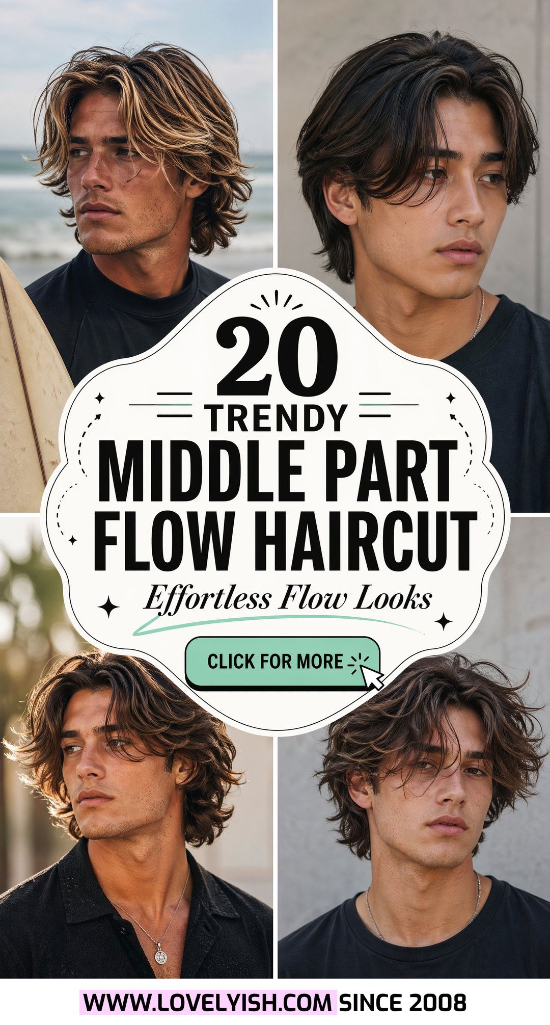 20 Trendy Middle Part Flow Haircut Men Styles to Try Now - 20 Trendy Middle Part Flow Haircut Men Styles to Try Now