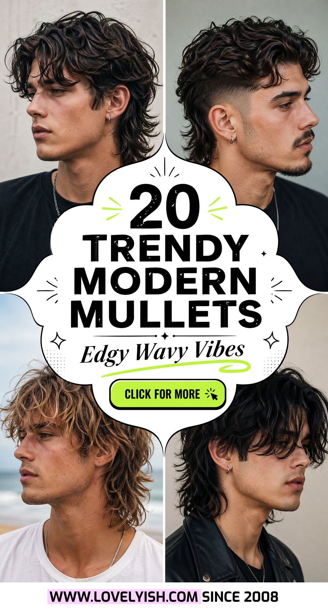 20 Trendy Modern Mullet for Wavy Hair Men Edgy Cut Looks - 20 Trendy Modern Mullet for Wavy Hair Men: Edgy Cut Looks