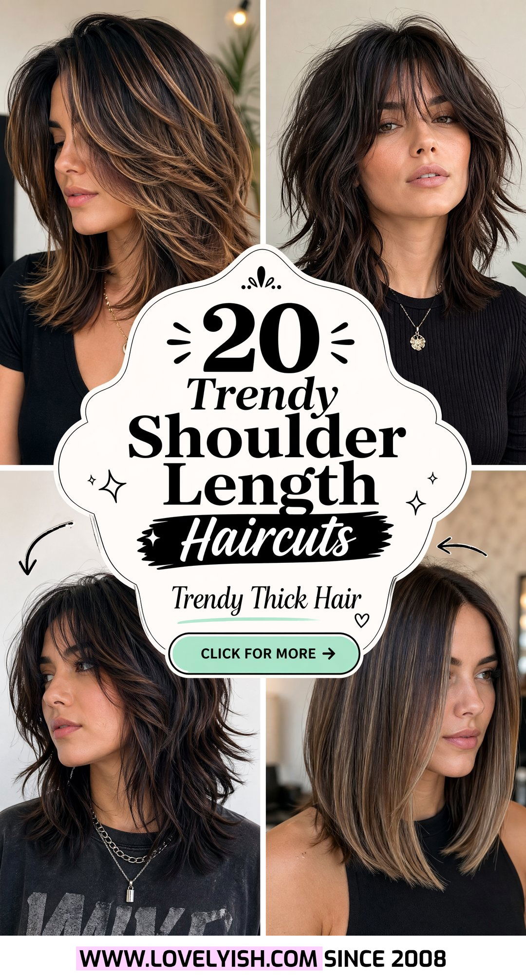 20 Trendy Shoulder Length Haircut Ideas For Thick Hair - 20 Trendy Shoulder Length Haircut Ideas For Thick Hair