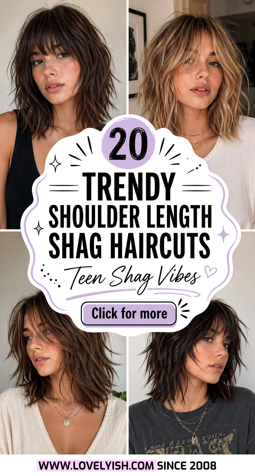 20 Trendy Shoulder Length Shag Haircut Ideas for Teen Girls - 20 Trendy Shoulder Length Shag Haircut Ideas for Teen Girls
