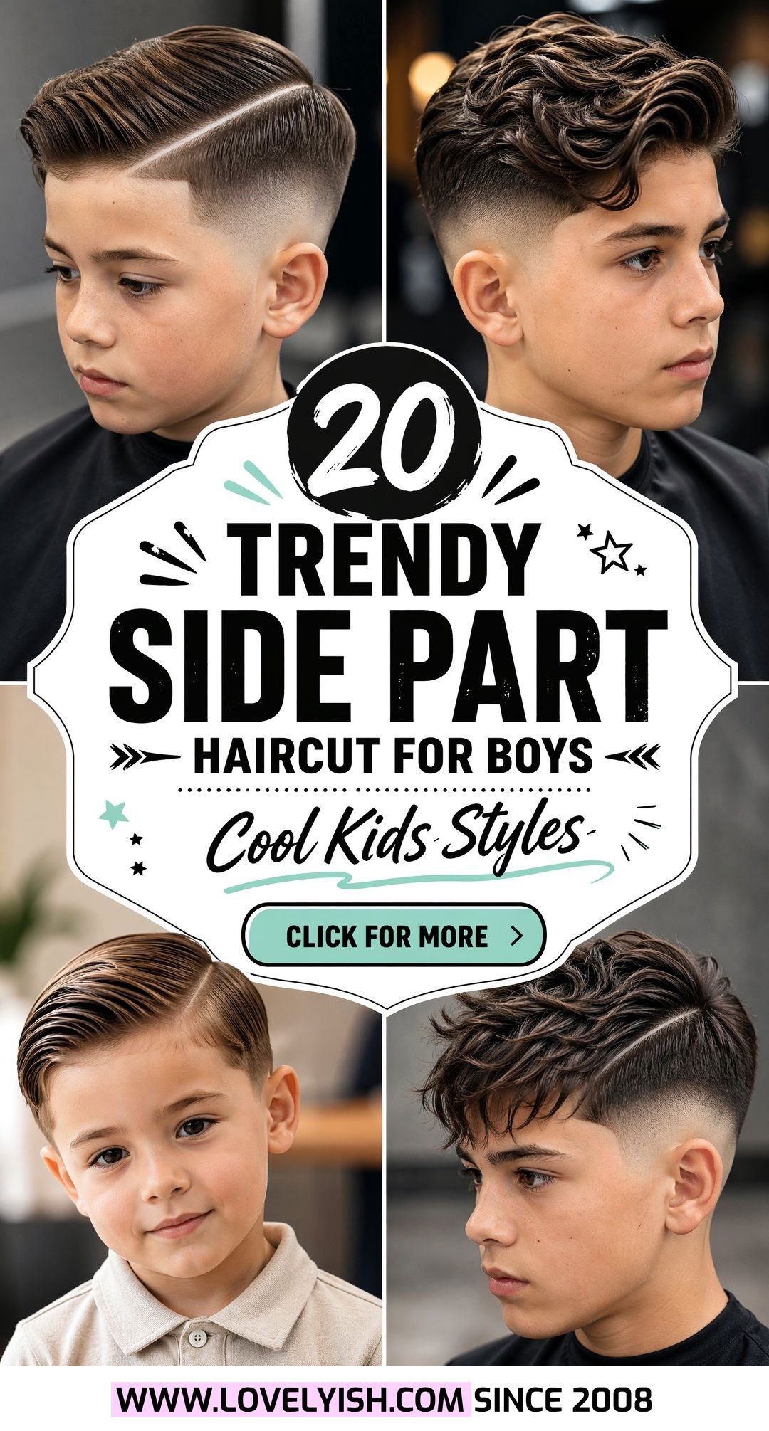 20 Trendy Side Part Haircut for Boys Stylish Kids Looks - 20 Trendy Side Part Haircut for Boys: Stylish Kids Looks
