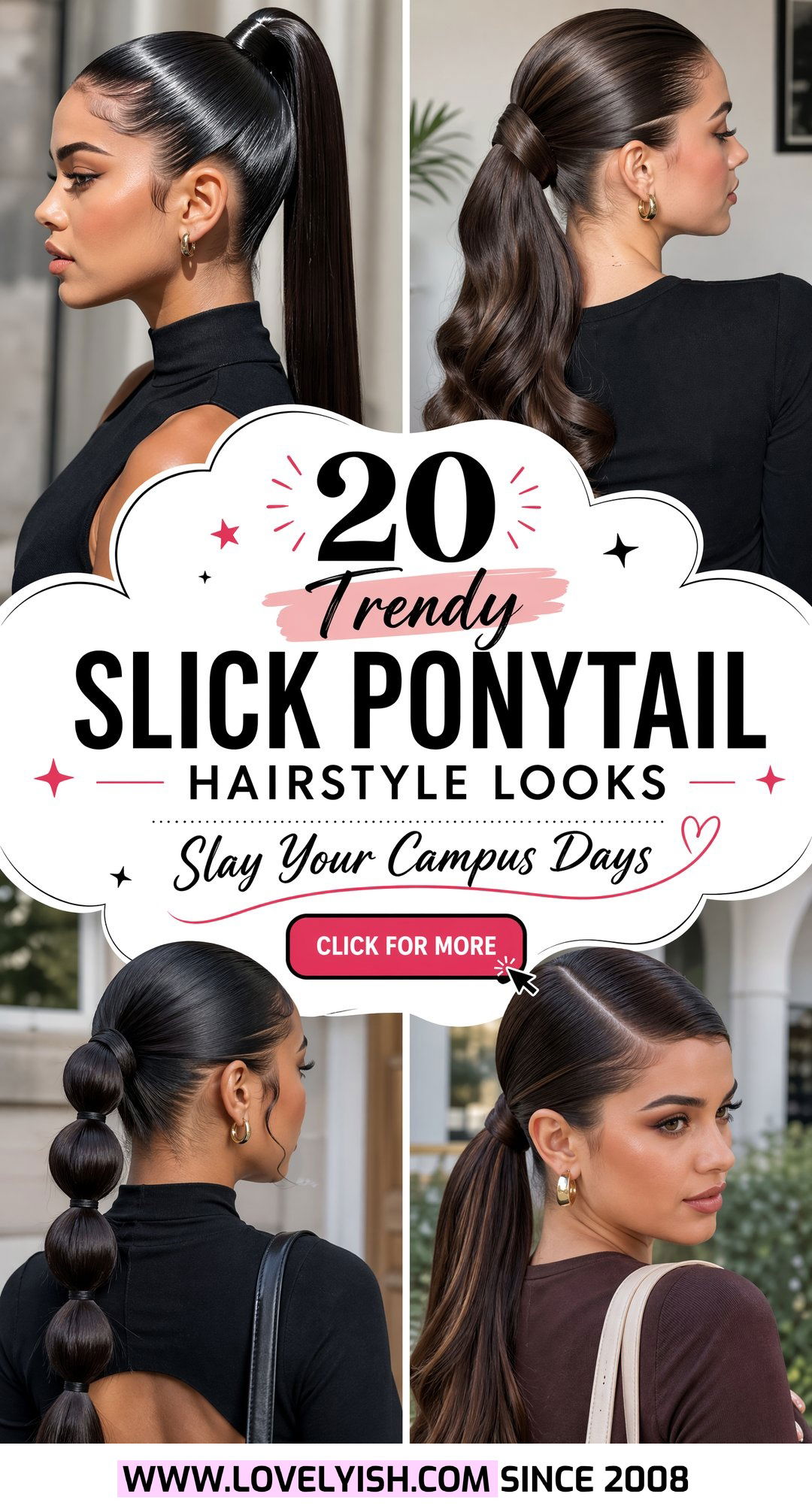 20 Trendy Slick Ponytail Hairstyle Looks for College Girls - 20 Trendy Slick Ponytail Hairstyle Looks for College Girls