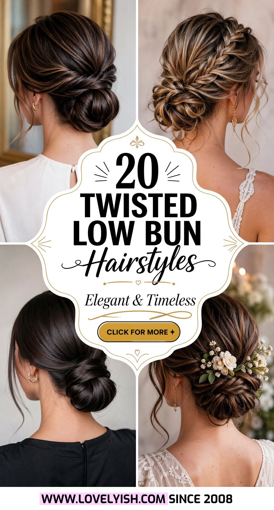 20 Twisted Low Bun Hairstyle Ideas for an Elegant Look - 20 Twisted Low Bun Hairstyle Ideas for an Elegant Look