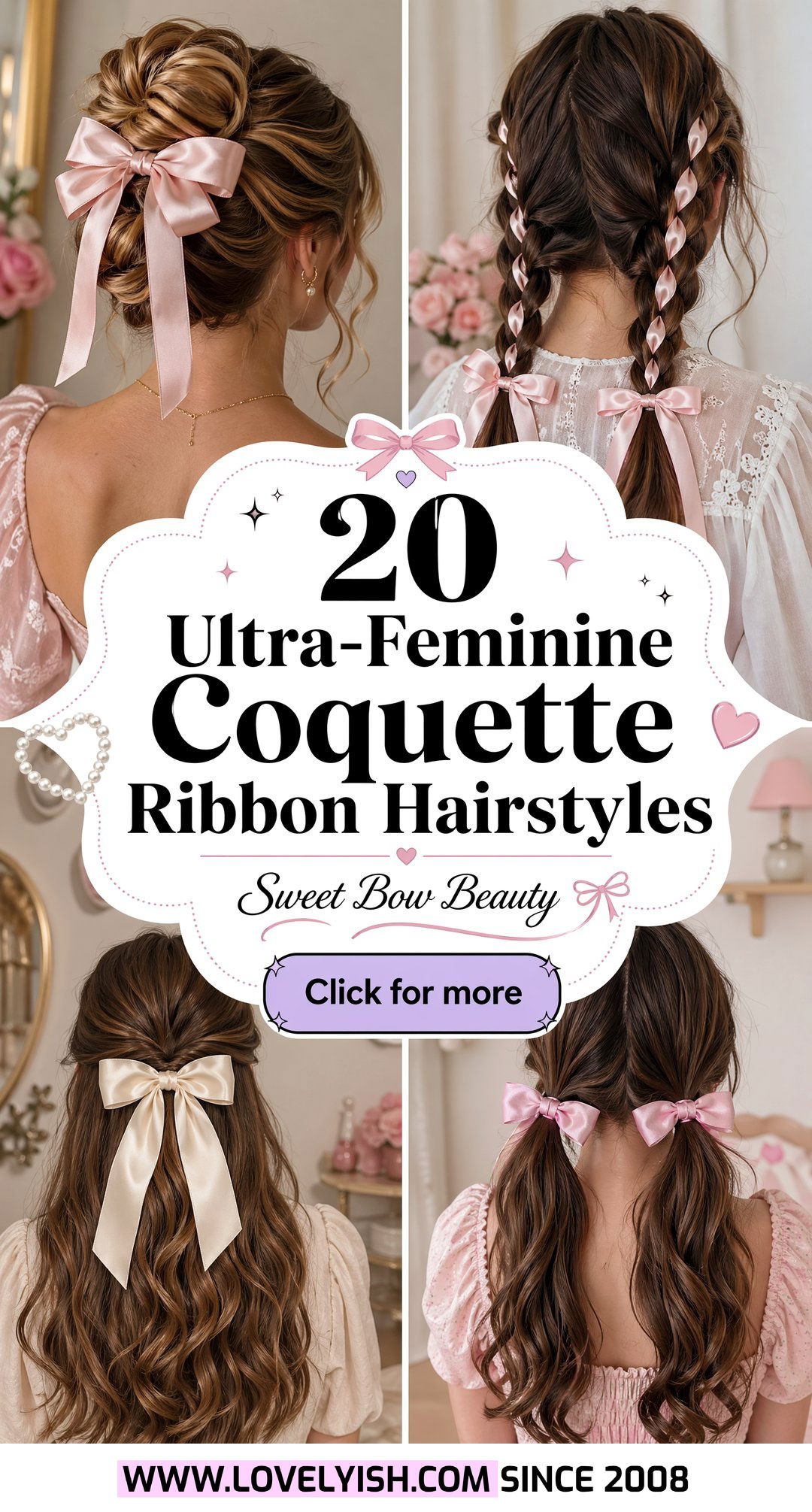 20 Ultra-Feminine Coquette Ribbon Hairstyle Ideas for You - 20 Ultra-Feminine Coquette Ribbon Hairstyle Ideas for You