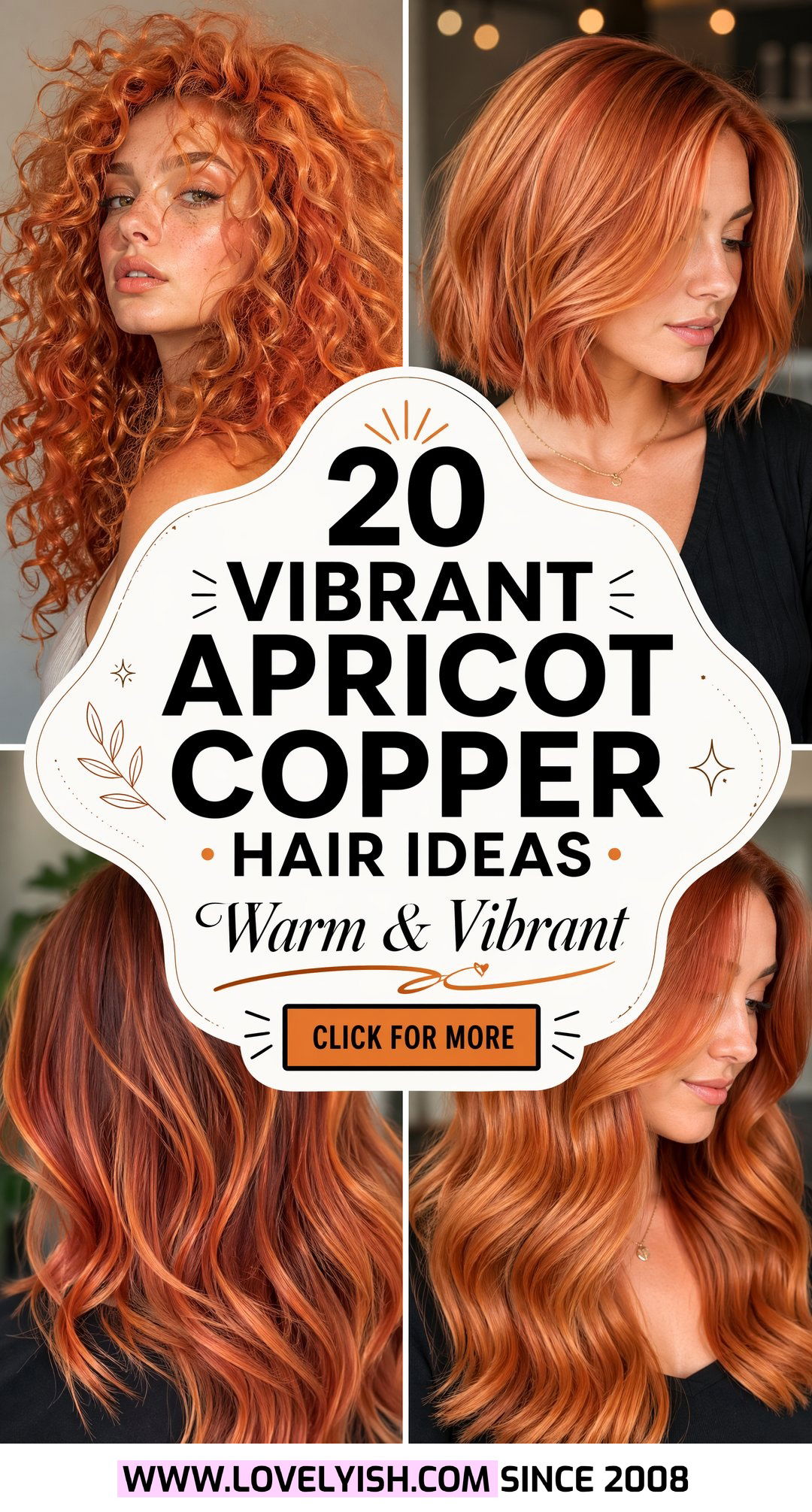 20 Vibrant Apricot Copper Hair Ideas for a Bold Warm Look - 20 Vibrant Apricot Copper Hair Ideas for a Bold, Warm Look
