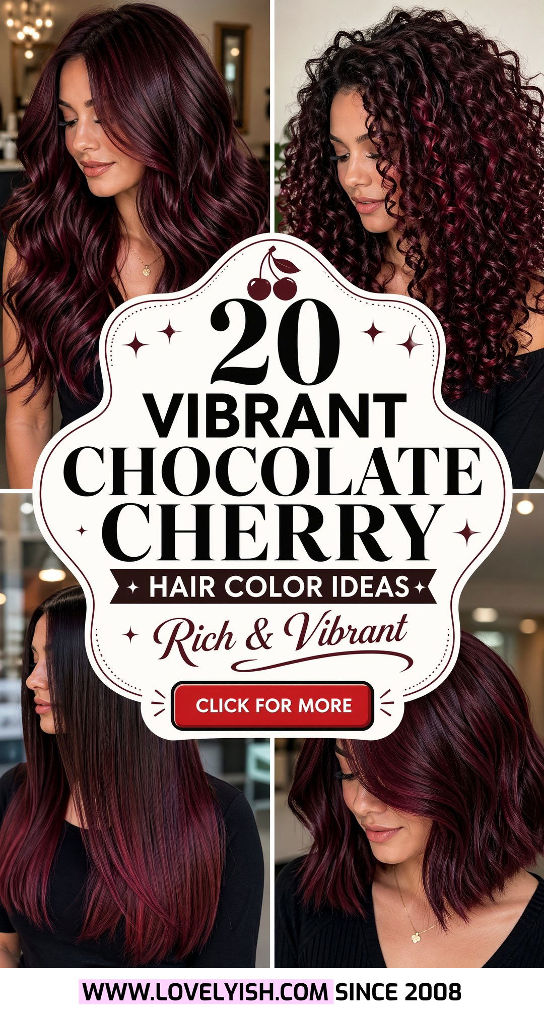 20 Vibrant Chocolate Cherry Hair Color Ideas to Obsess Over - 20 Vibrant Chocolate Cherry Hair Color Ideas to Obsess Over