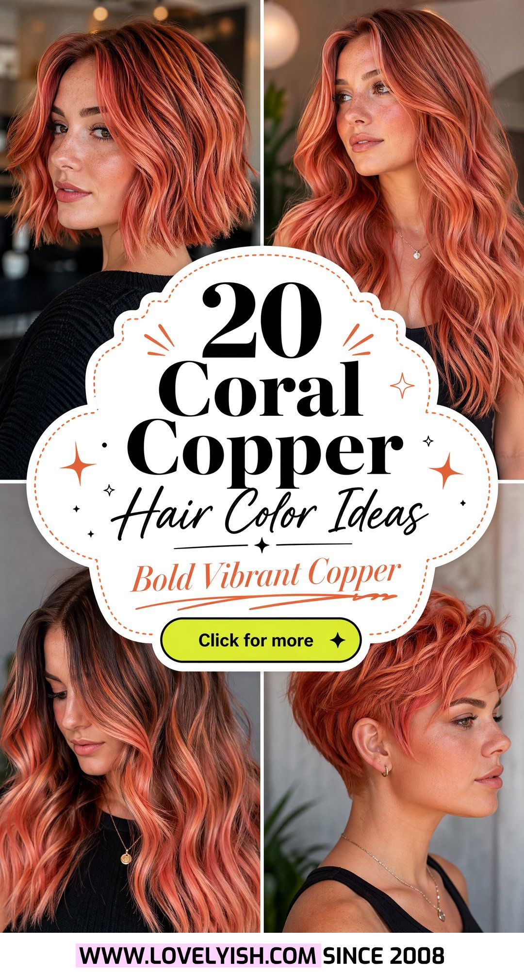 20 Vibrant Coral Copper Hair Color Ideas for a Bold Look - 20 Vibrant Coral Copper Hair Color Ideas for a Bold Look