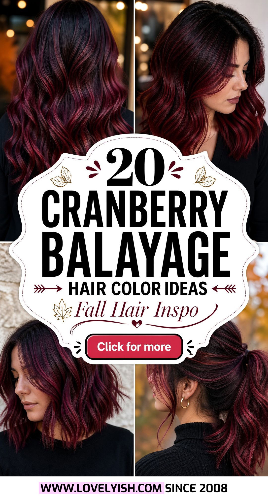 20 Vibrant Cranberry Balayage Hair Color Ideas for Fall - 20 Vibrant Cranberry Balayage Hair Color Ideas for Fall