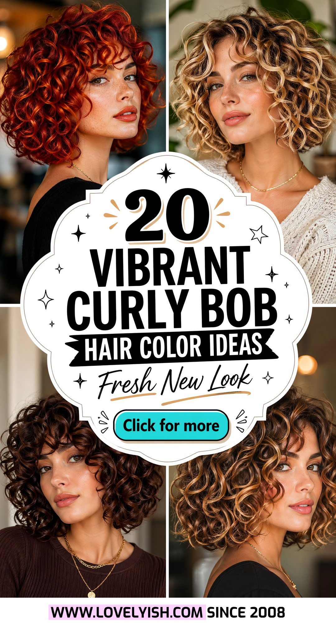 20 Vibrant Curly Bob Hair Color Ideas for a Fresh New Look - 20 Vibrant Curly Bob Hair Color Ideas for a Fresh New Look