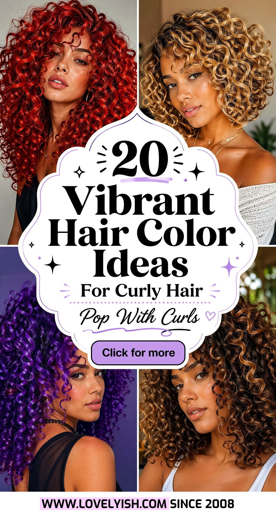 20 Vibrant Hair Color Ideas For Curly Hair You Must Try Now - 20 Vibrant Hair Color Ideas For Curly Hair You Must Try Now