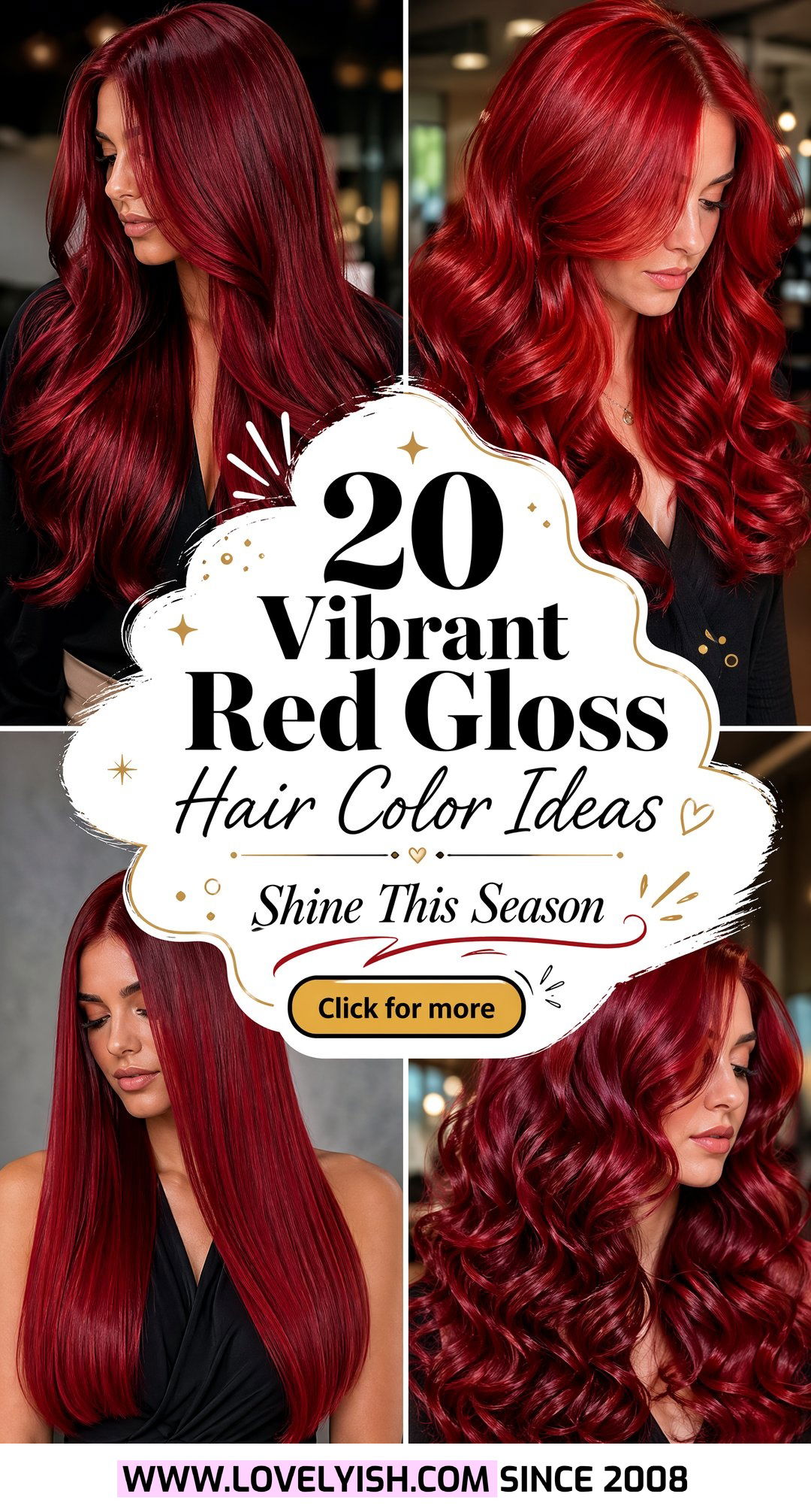 20 Vibrant Red Gloss Hair Color Ideas to Try This Season - 20 Vibrant Red Gloss Hair Color Ideas to Try This Season