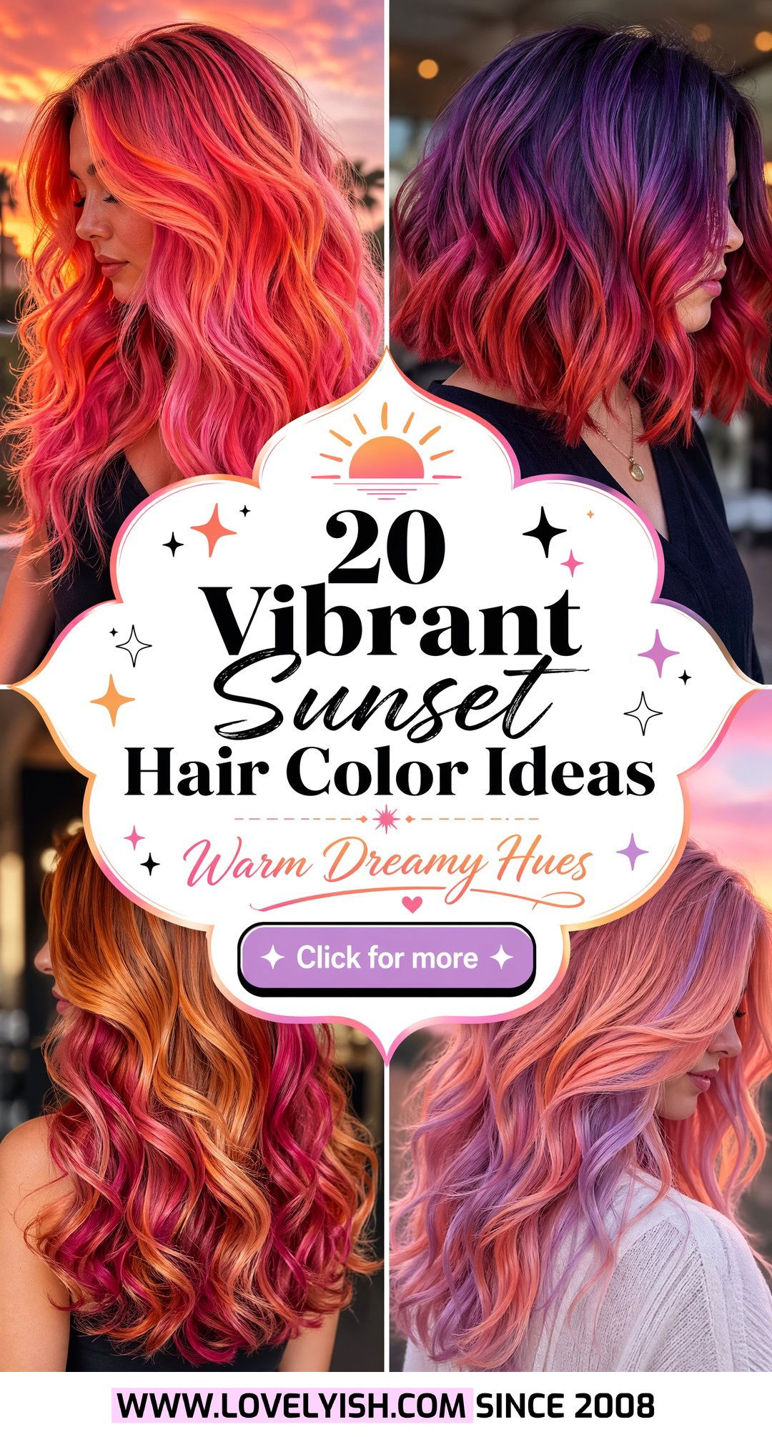 20 Vibrant Sunset Hair Color Ideas for a Warm Dreamy Look - 20 Vibrant Sunset Hair Color Ideas for a Warm, Dreamy Look