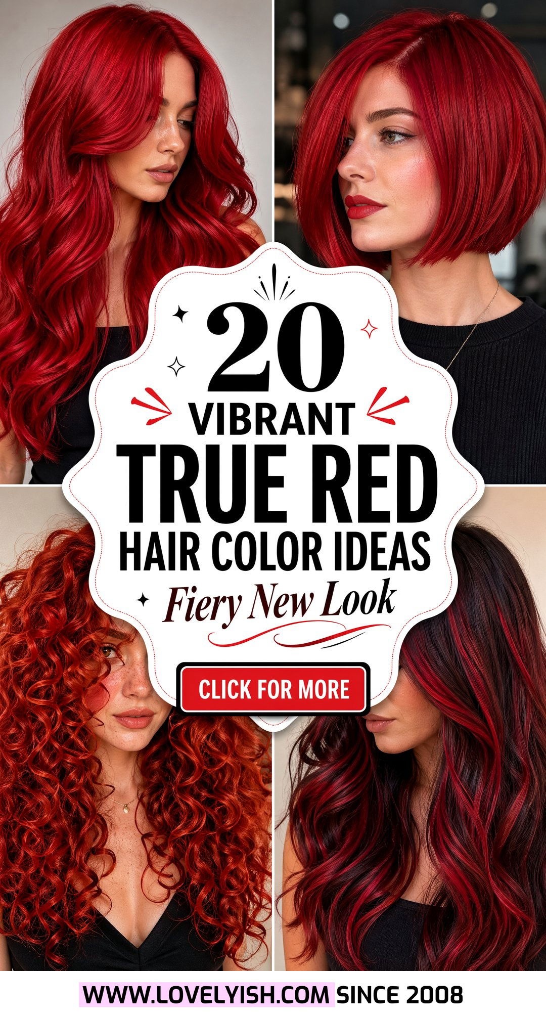 20 Vibrant True Red Hair Color Ideas for a Fiery New Look - 20 Vibrant True Red Hair Color Ideas for a Fiery New Look
