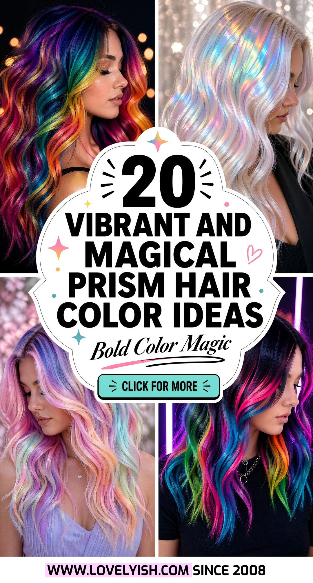 20 Vibrant and Magical Prism Hair Color Ideas for Bold Looks - 20 Vibrant and Magical Prism Hair Color Ideas for Bold Looks
