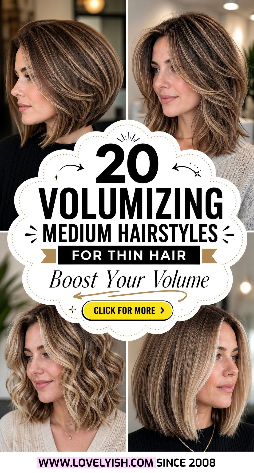 20 Volumizing Medium Hairstyles for Thin Hair to Try Now - 20 Volumizing Medium Hairstyles for Thin Hair to Try Now