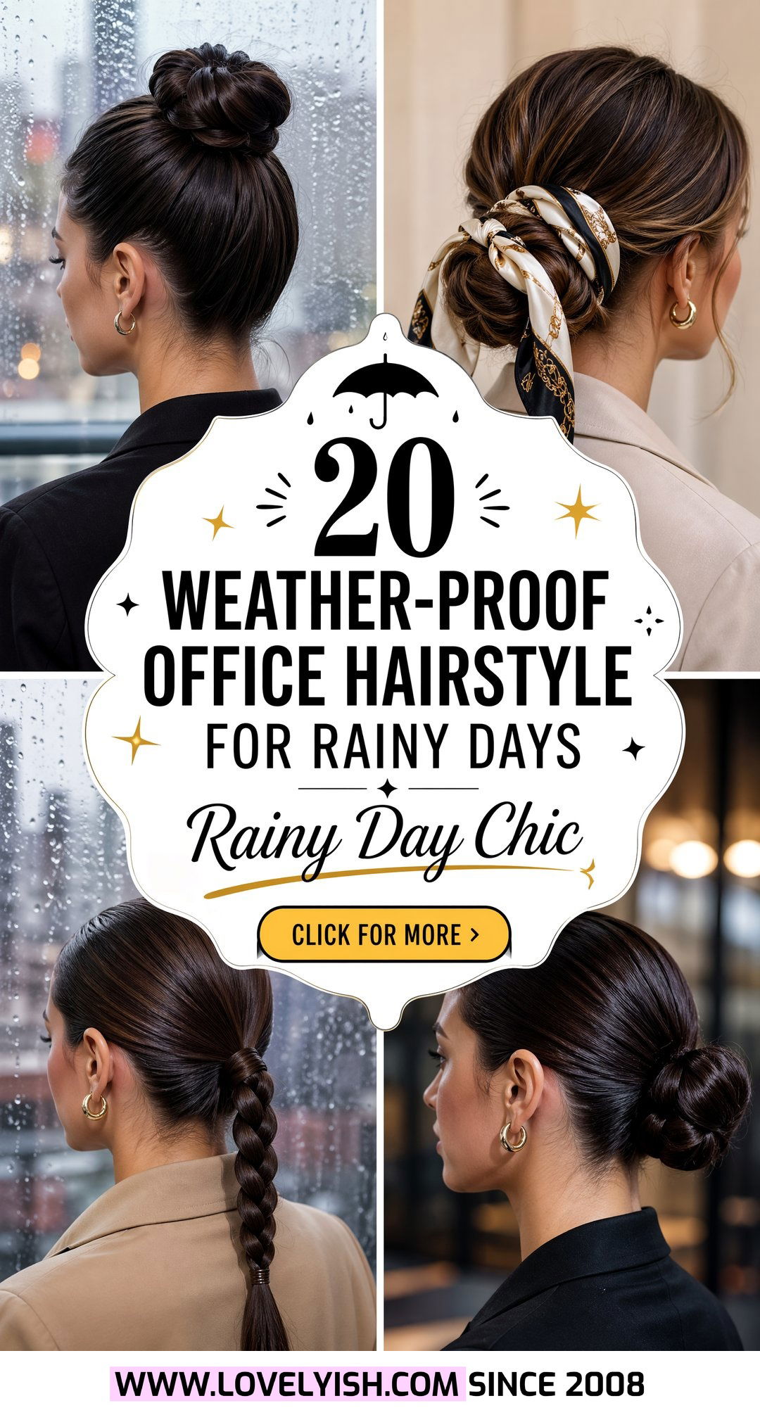 20 Weather-Proof Office Hairstyle For Rainy Days To Stay Chic - 20 Weather-Proof Office Hairstyle For Rainy Days To Stay Chic