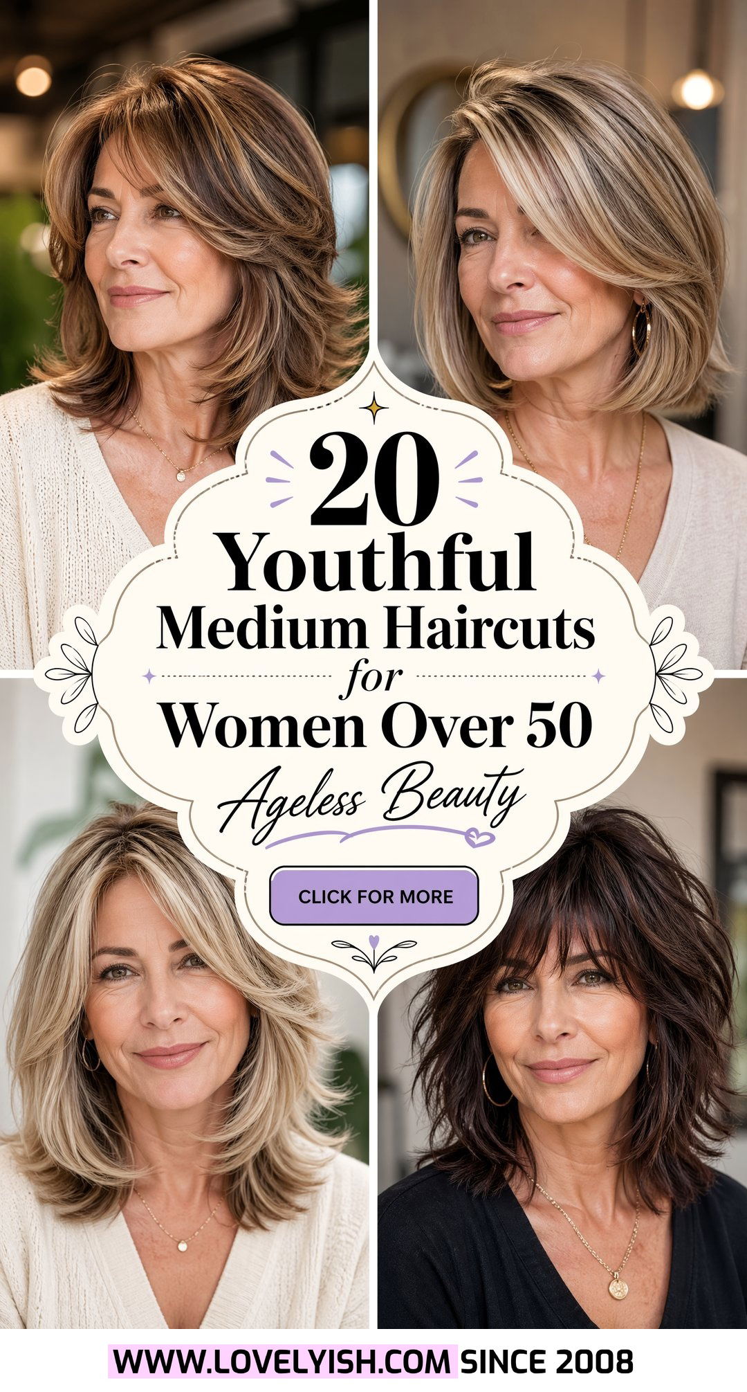 20 Youthful Medium Haircuts for Women Over 50 to Embrace - 20 Youthful Medium Haircuts for Women Over 50 to Embrace